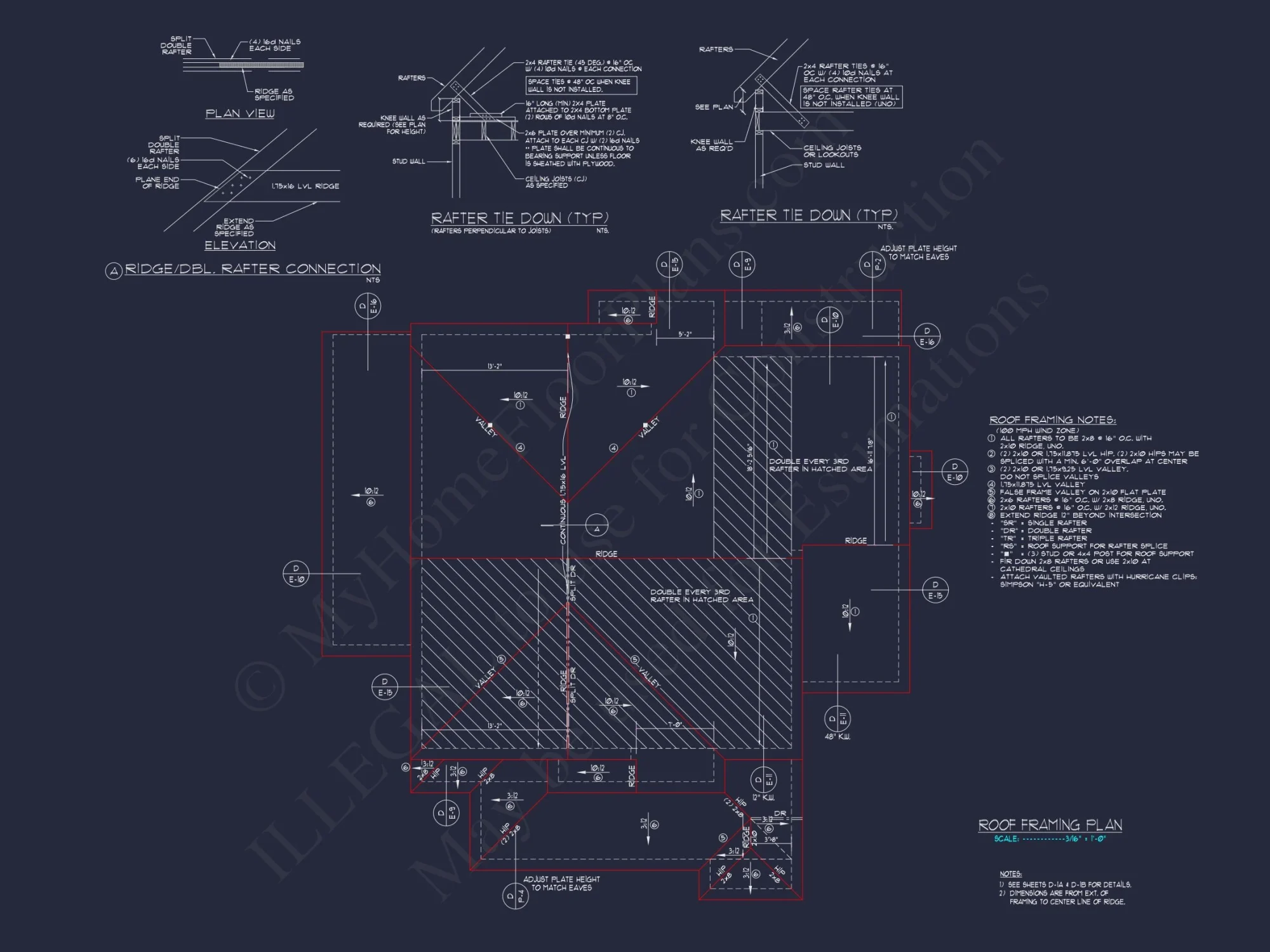 2872 SqFt 4-Bedroom Traditional house Plan & Blueprint