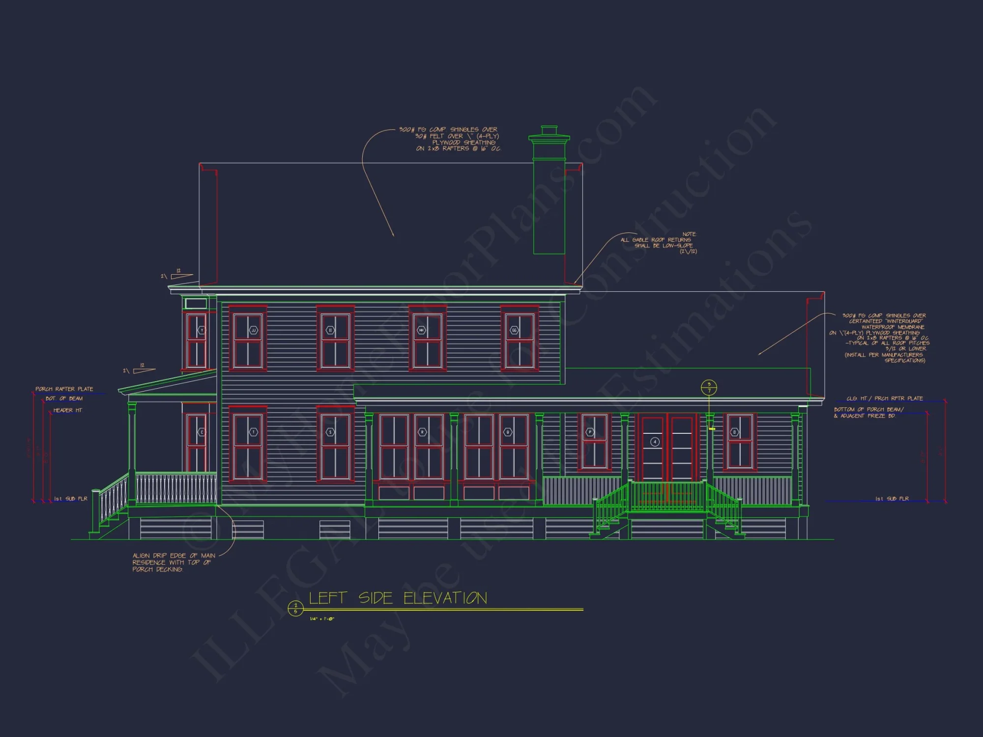 2-Story Farmhouse house Plan, 4-Bedroom Blueprint Design