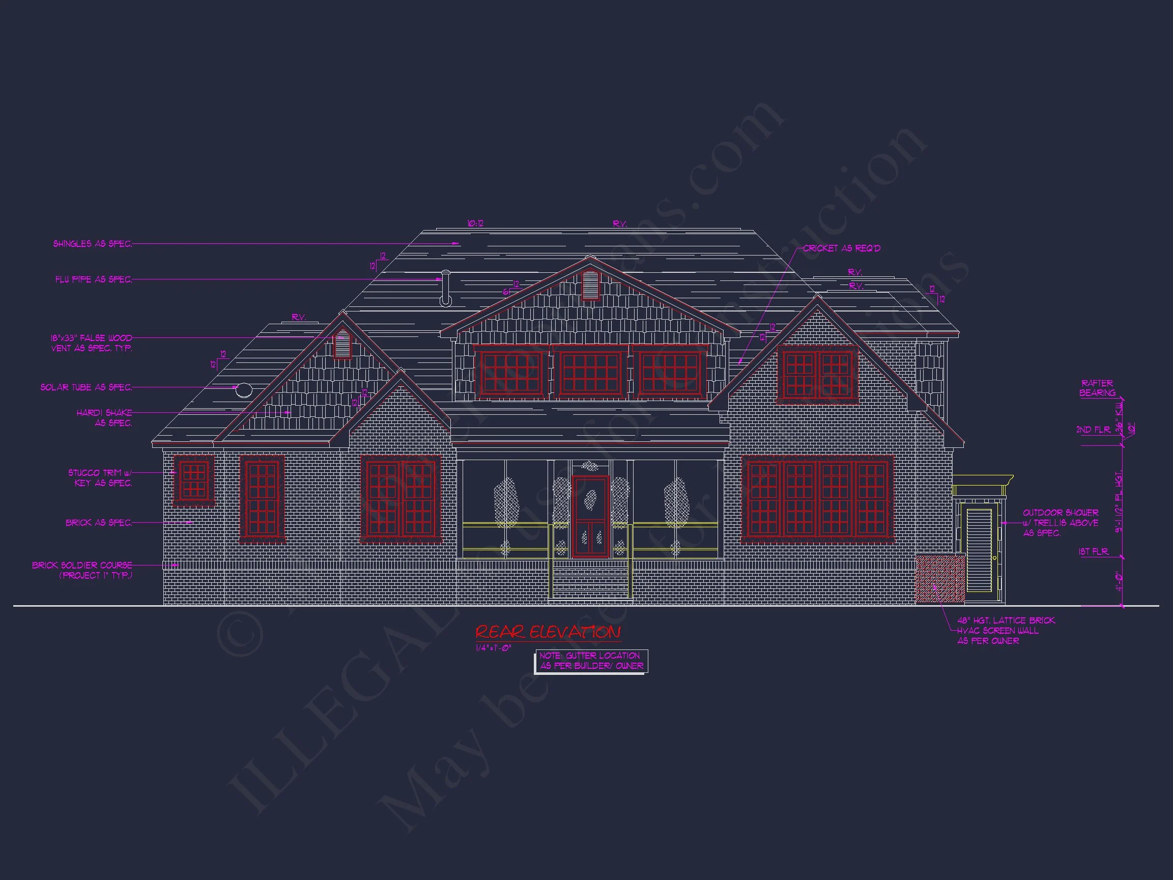 8-1908 HOUSE PLAN - Beautiful 2-Story House Plan with CAD Blueprints and Designs 9 Beautiful 2-Story house Plan with CAD Blueprints and Designs