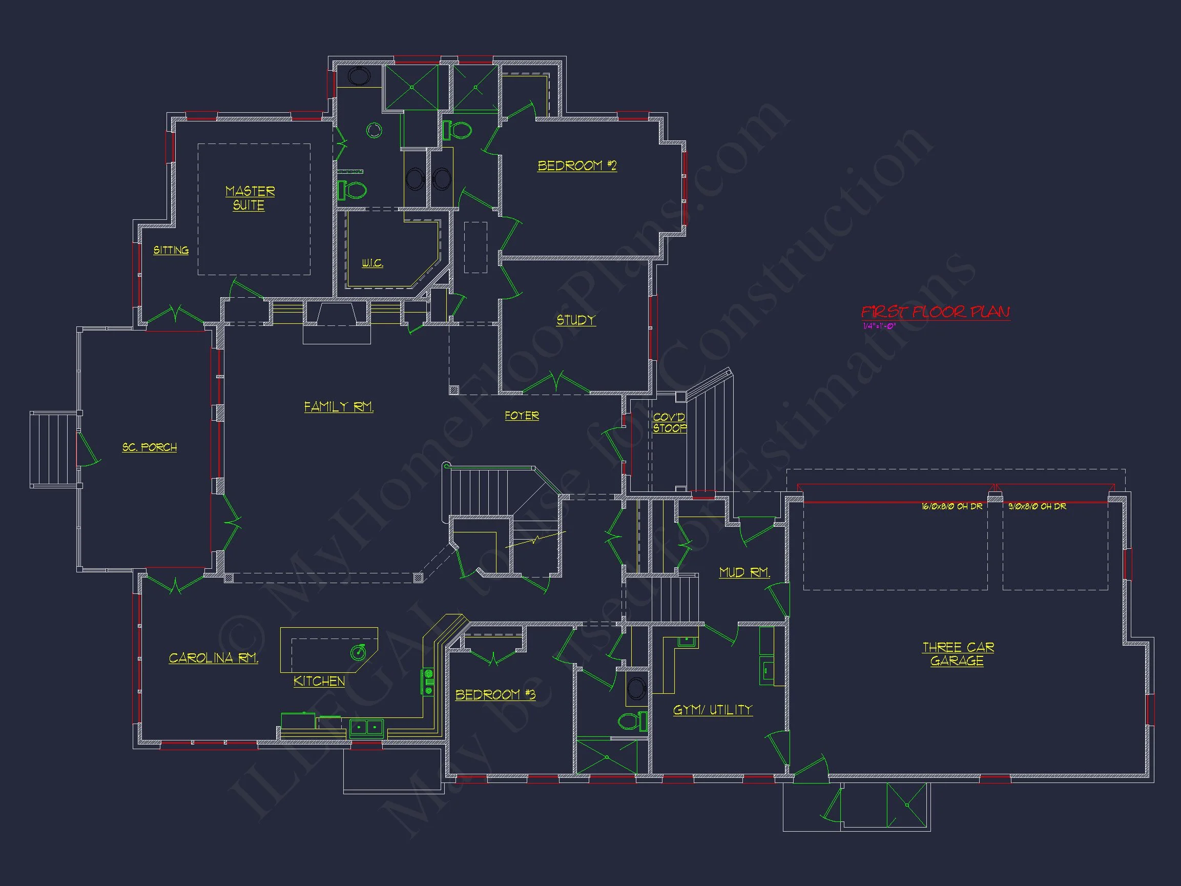 8-1908 HOUSE PLAN - Beautiful 2-Story House Plan with CAD Blueprints and Designs 6 Beautiful 2-Story house Plan with CAD Blueprints and Designs