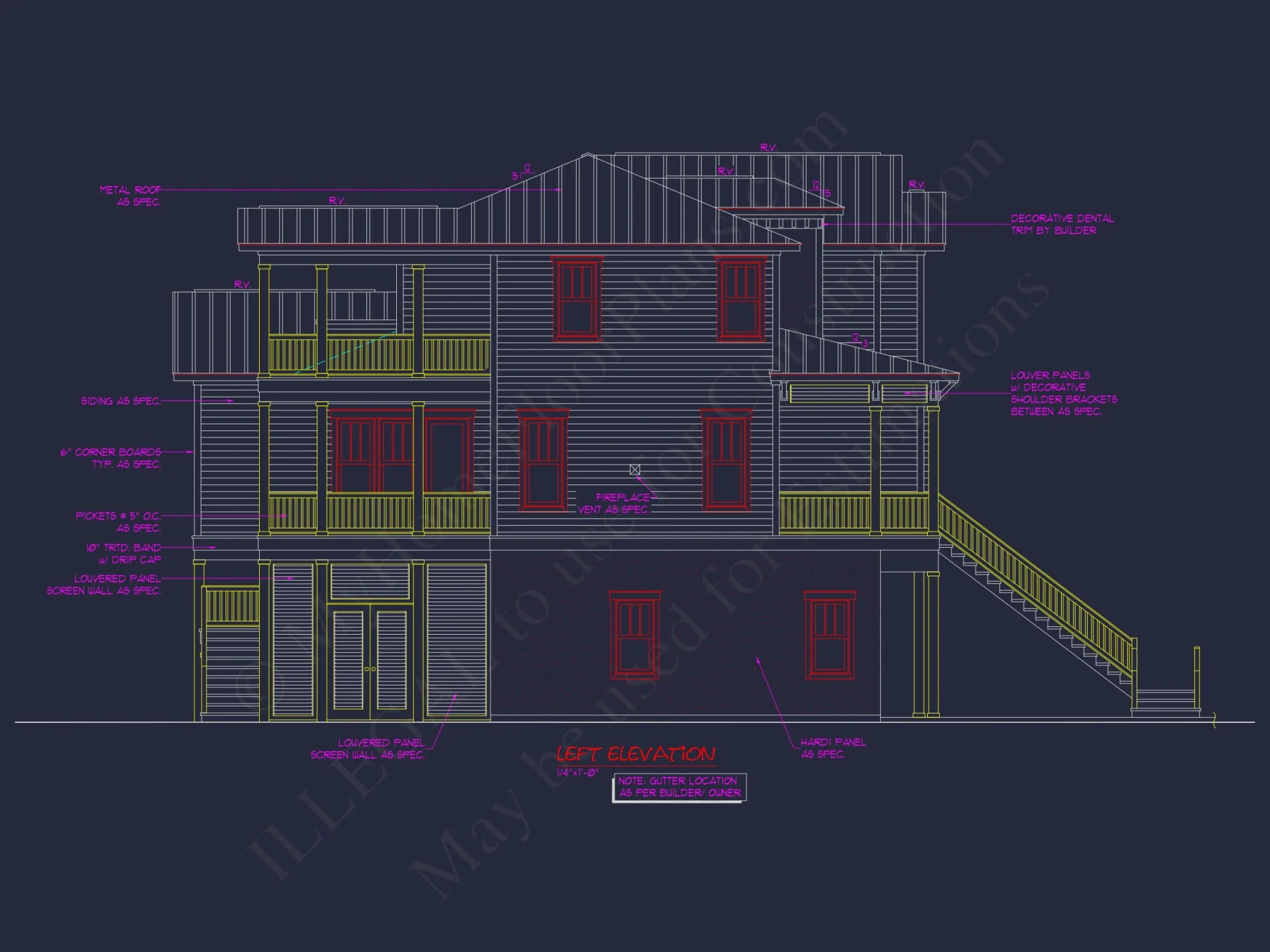 Beach Coastal house Plan with CAD Architecture Designs