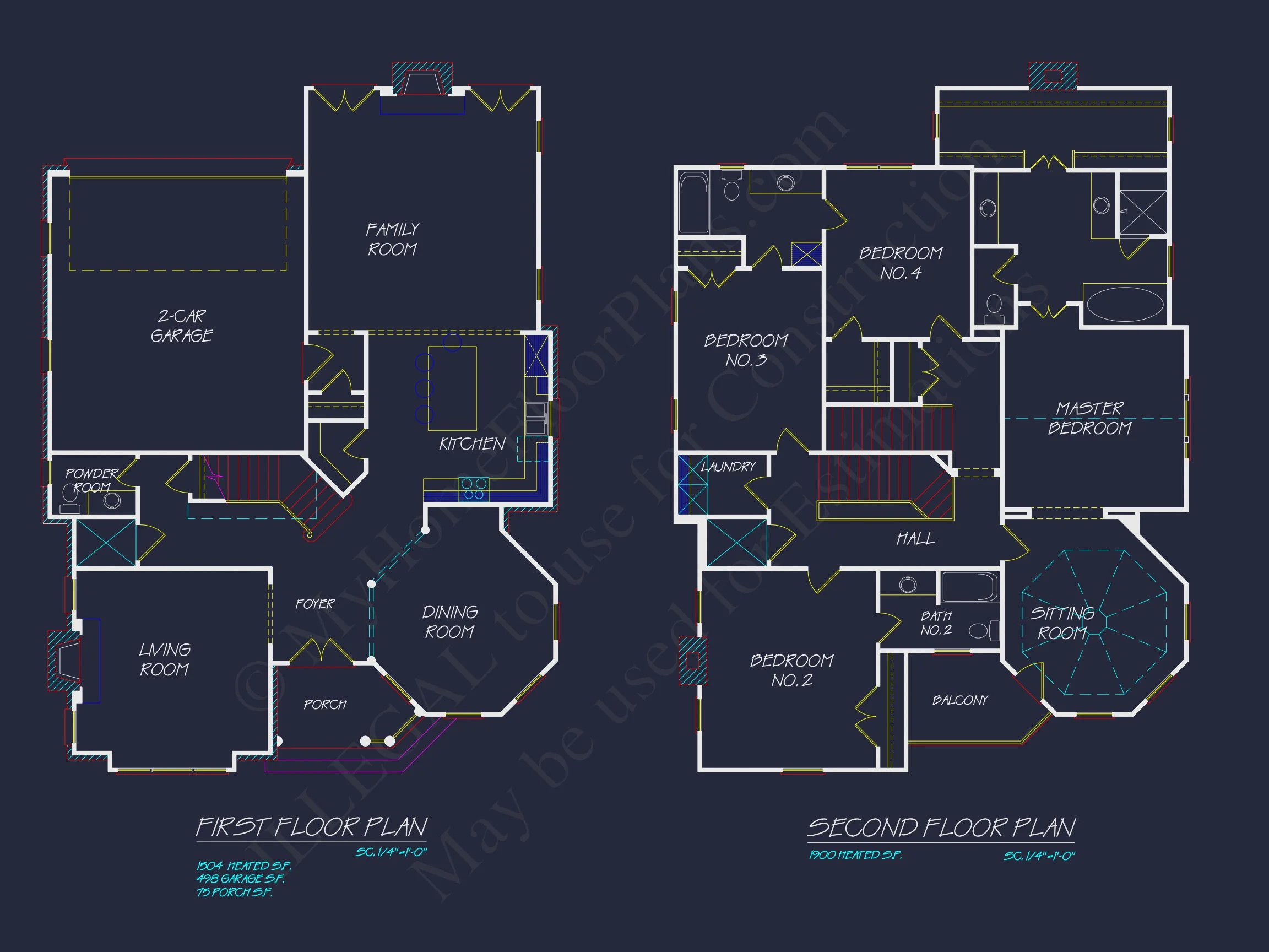 8-1894 HOUSE PLAN - Elegant House Plan with CAD Designs and 2.5 Story Architecture 6 Elegant house Plan with CAD Designs and 2.5 Story Architecture
