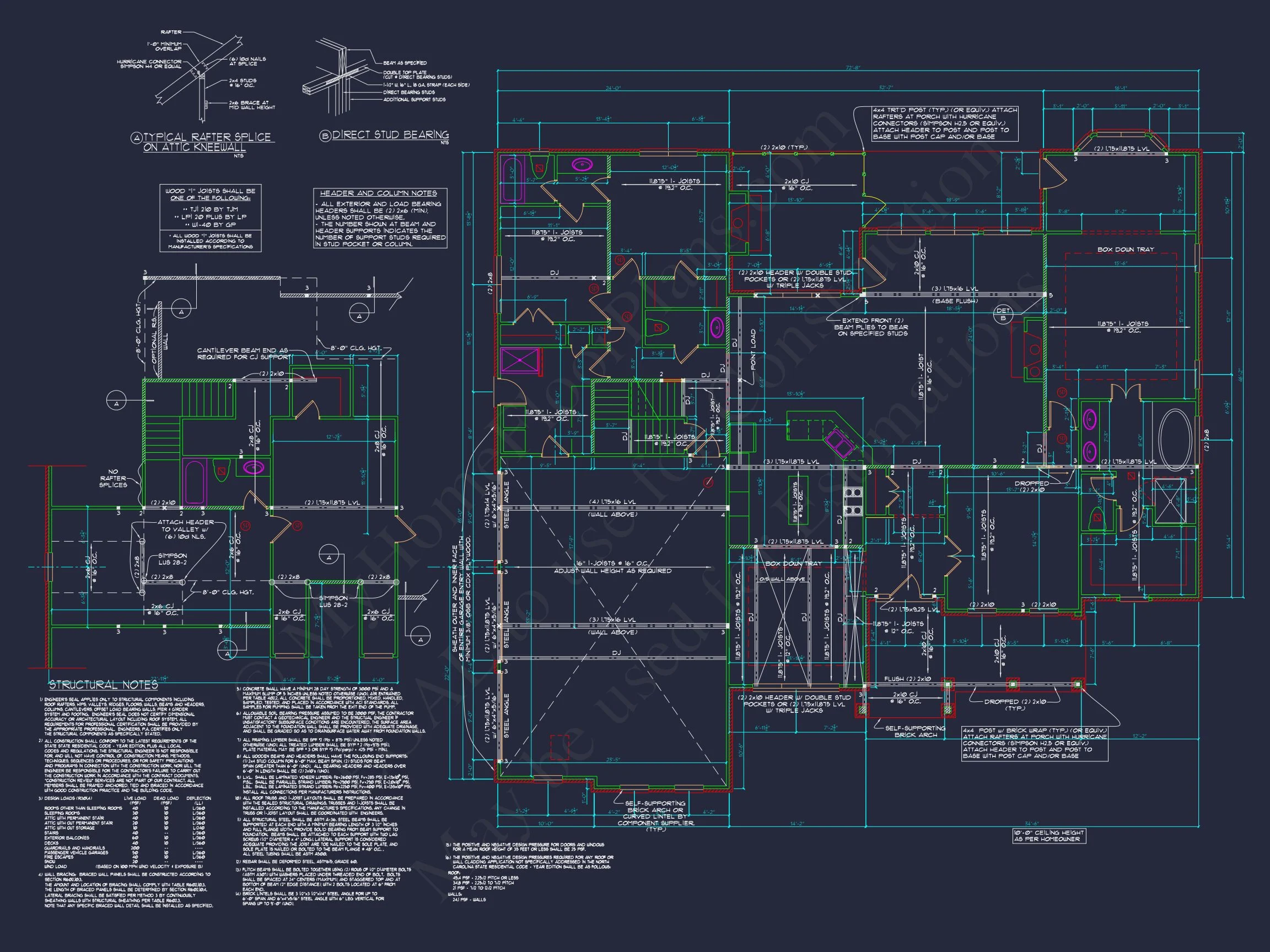 8-1858 HOUSE PLAN - Classic House Floor Plan with Basement | Architectural Designs 10 Architectural Designs