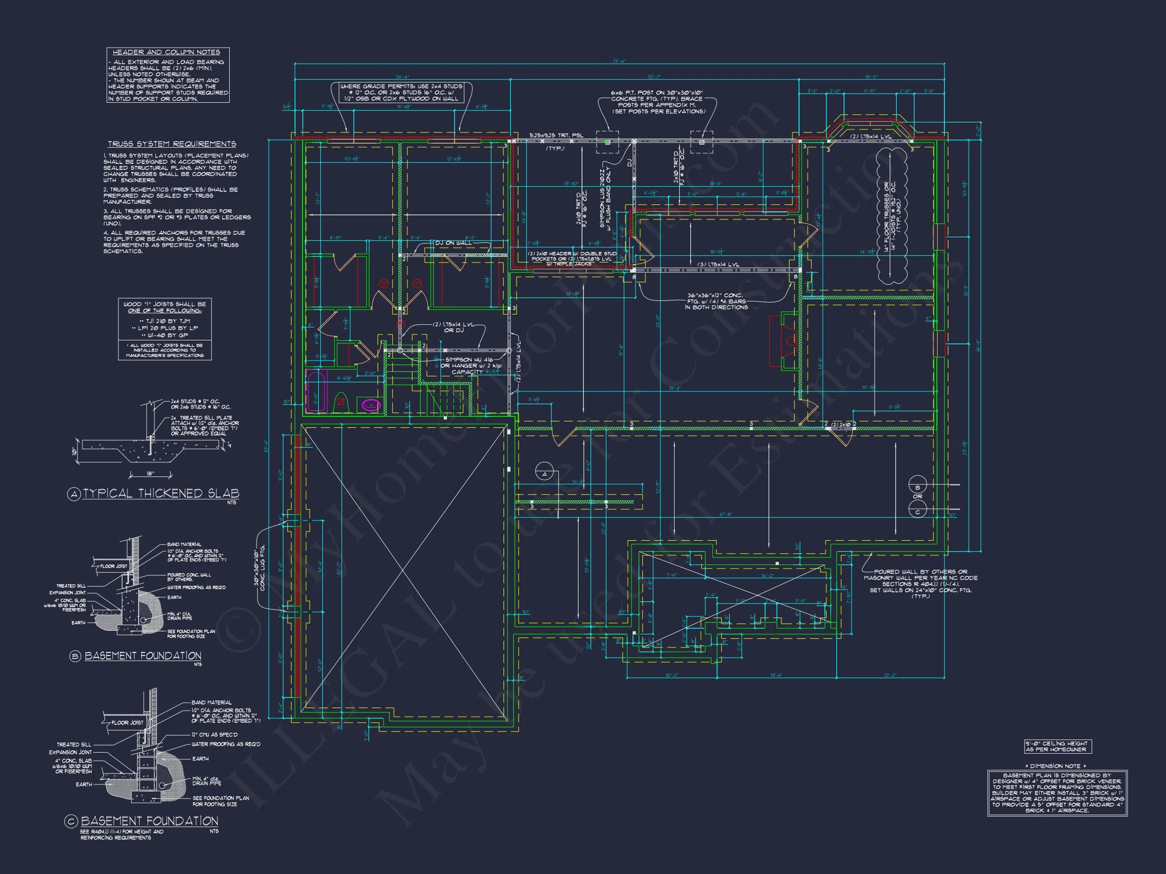 8-1858 HOUSE PLAN - Classic House Floor Plan with Basement | Architectural Designs 9 Classic house Floor Plan with Basement