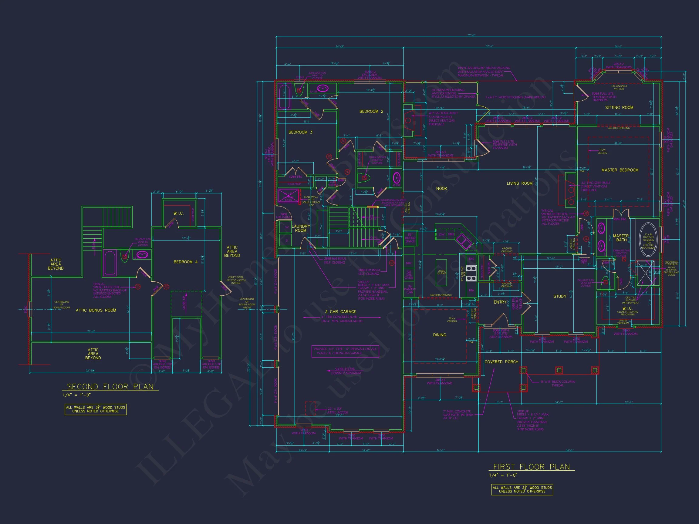 8-1858 HOUSE PLAN - Classic House Floor Plan with Basement | Architectural Designs 8 Architectural Designs