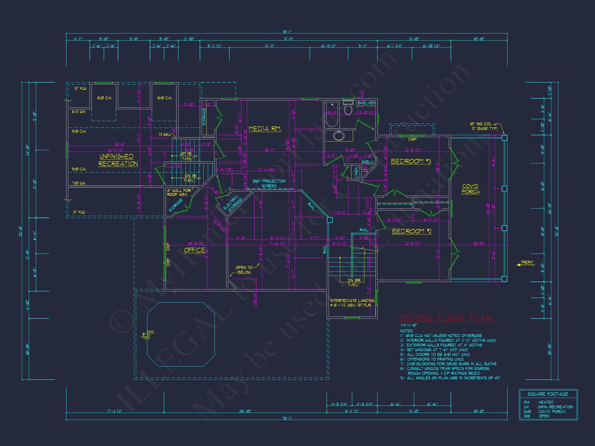 8-1786 HOUSE PLAN - 2-story Craftsman house plan featuring 3,065 heated sq. ft., 4 bedrooms 9 Elegant Craftsman house Plan with 4 Bedrooms and 2-Car Garage