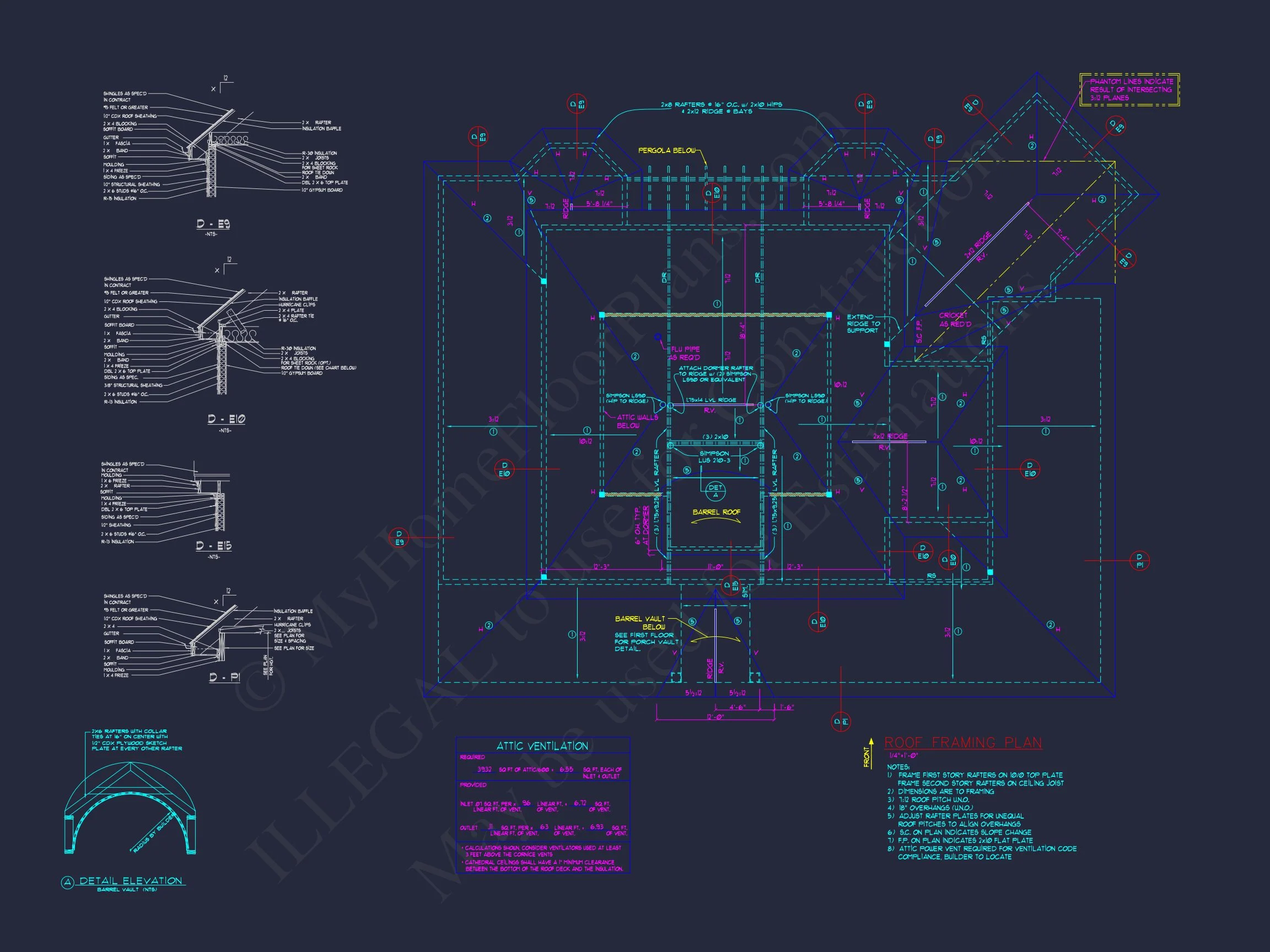 8-1756 HOUSE PLAN -3,951 heated sq. ft., 4 bedrooms, 3 baths, a 3-car garage, wraparound porch 16 Explore 3951 Sq. Ft. Colonial Revival house Plan with 2 Floors