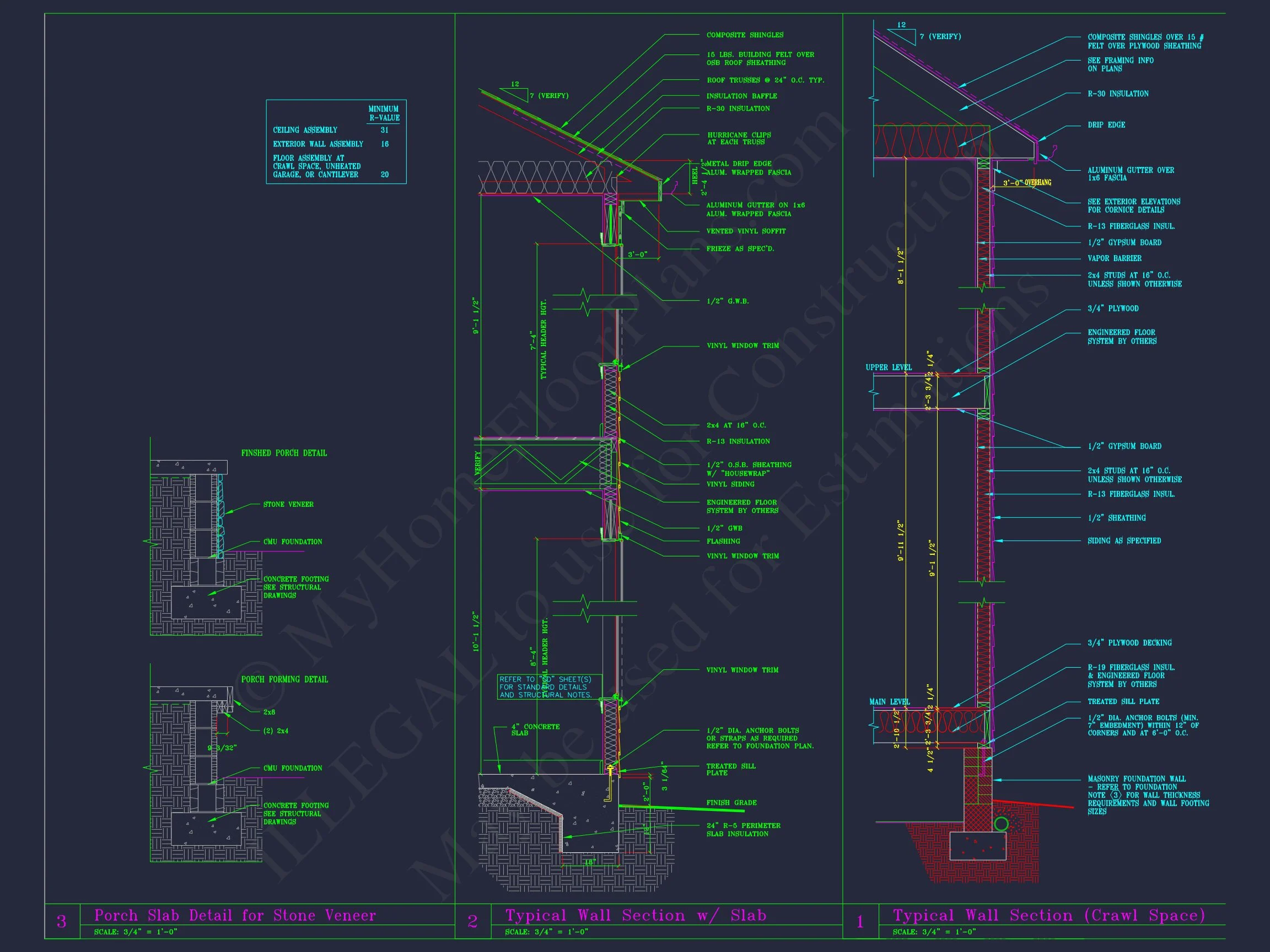 8-1752B HOUSE PLAN - Classic Suburban House Floor Plan – CAD Designs & Blueprint 8 Classic Suburban house Floor Plan – CAD Designs & Blueprint