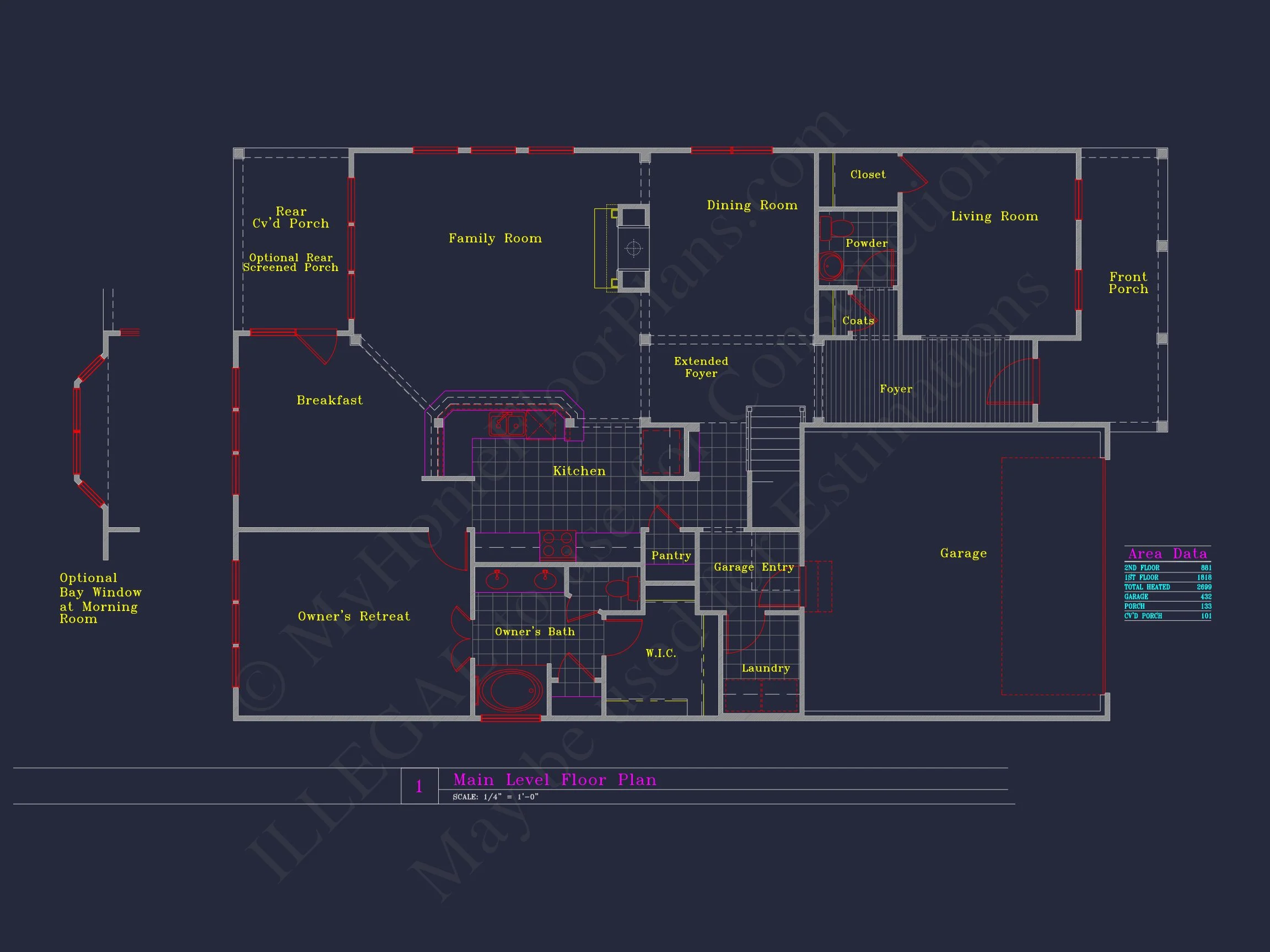 8-1702 HOUSE PLAN - Spacious House Plan with 4 Elevations and 1.5 Story Designs 10 Spacious house Plan with 4 Elevations and 1.5 Story Designs