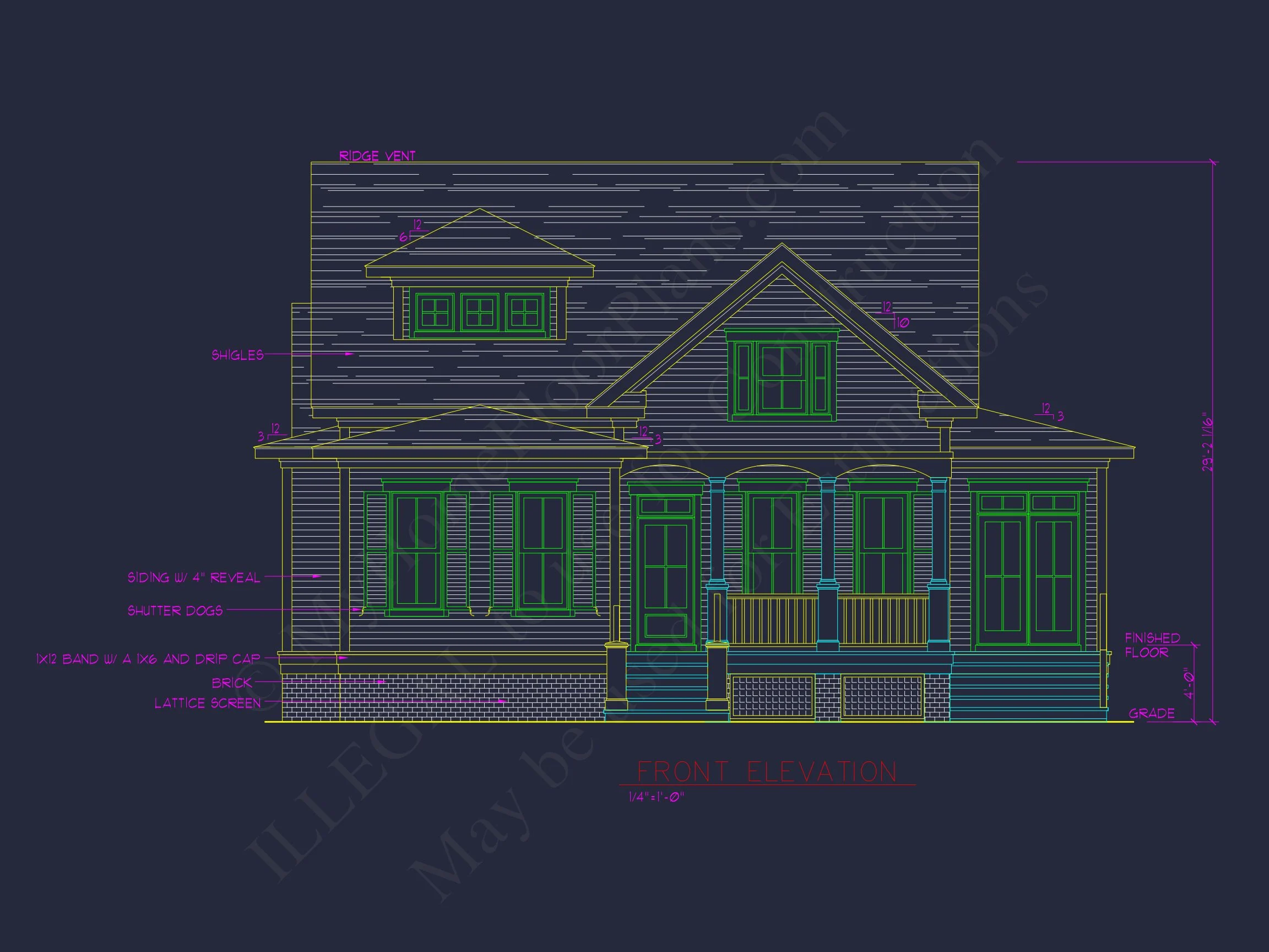 8-1567 HOUSE PLAN - Craftsman-style house plan offers 1,916 heated sq. ft., 4 bedrooms 2 Modern Craftsman house Plan with 2 Floors and 4 Bedrooms