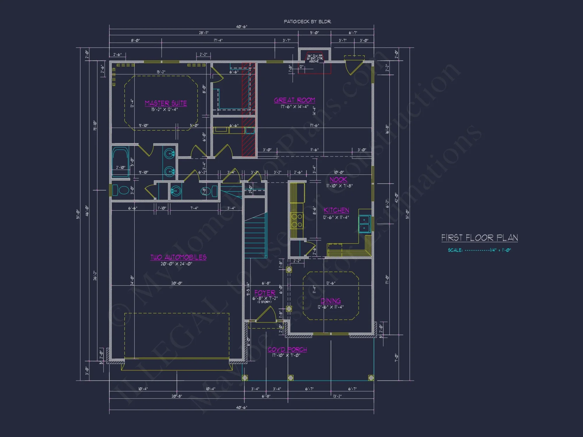 Beautiful Two-Story house Plan with CAD Designs and Floor Plans