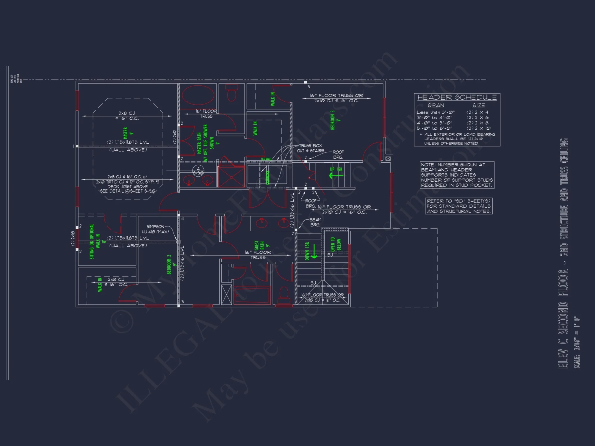 Modern 2-Story house Plan with CAD Designs & Bonus Room