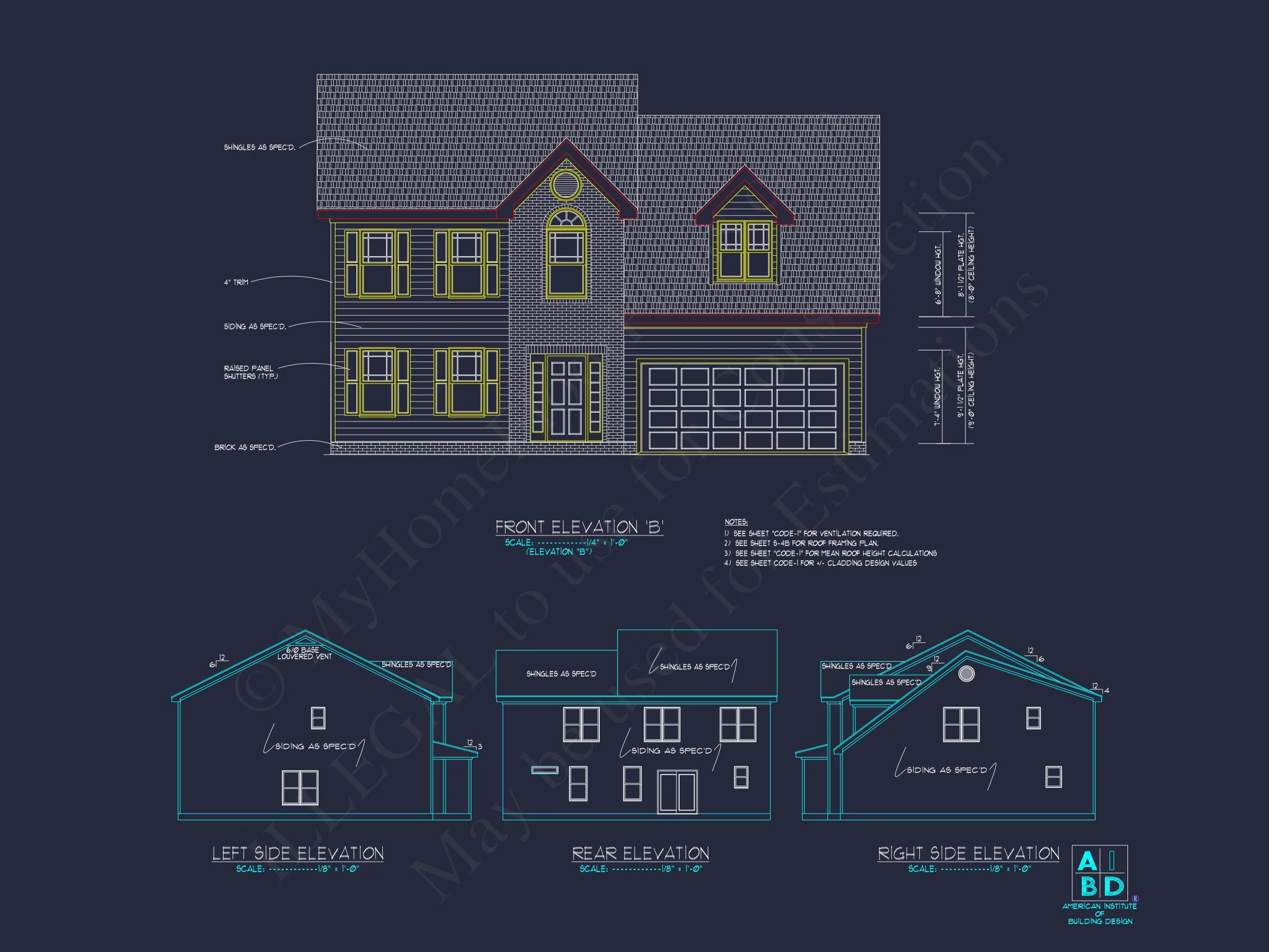 8-1470 HOUSE PLAN - Craftsman House Plan with 5 Beds, 3.5 Baths & CAD Designs 3 Craftsman house Plan with 5 Beds, 3.5 Baths & CAD Designs