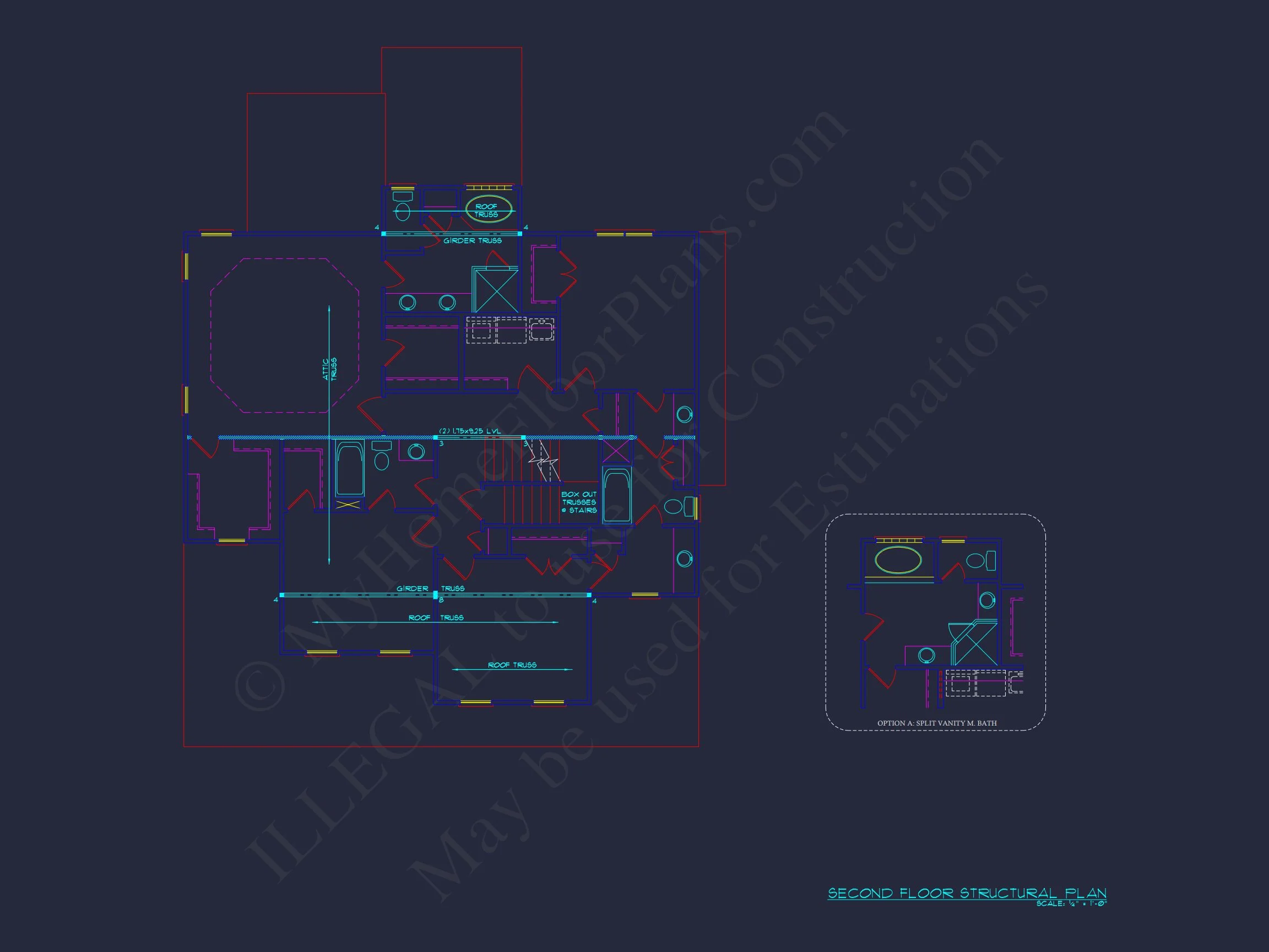 8-1419 HOUSE PLAN - Spacious 2-Story House Plan with 2,953 Heated sq. ft., 4 Bedrooms 11 Spacious 4-Bedroom house Plan with Blueprint and CAD Designs