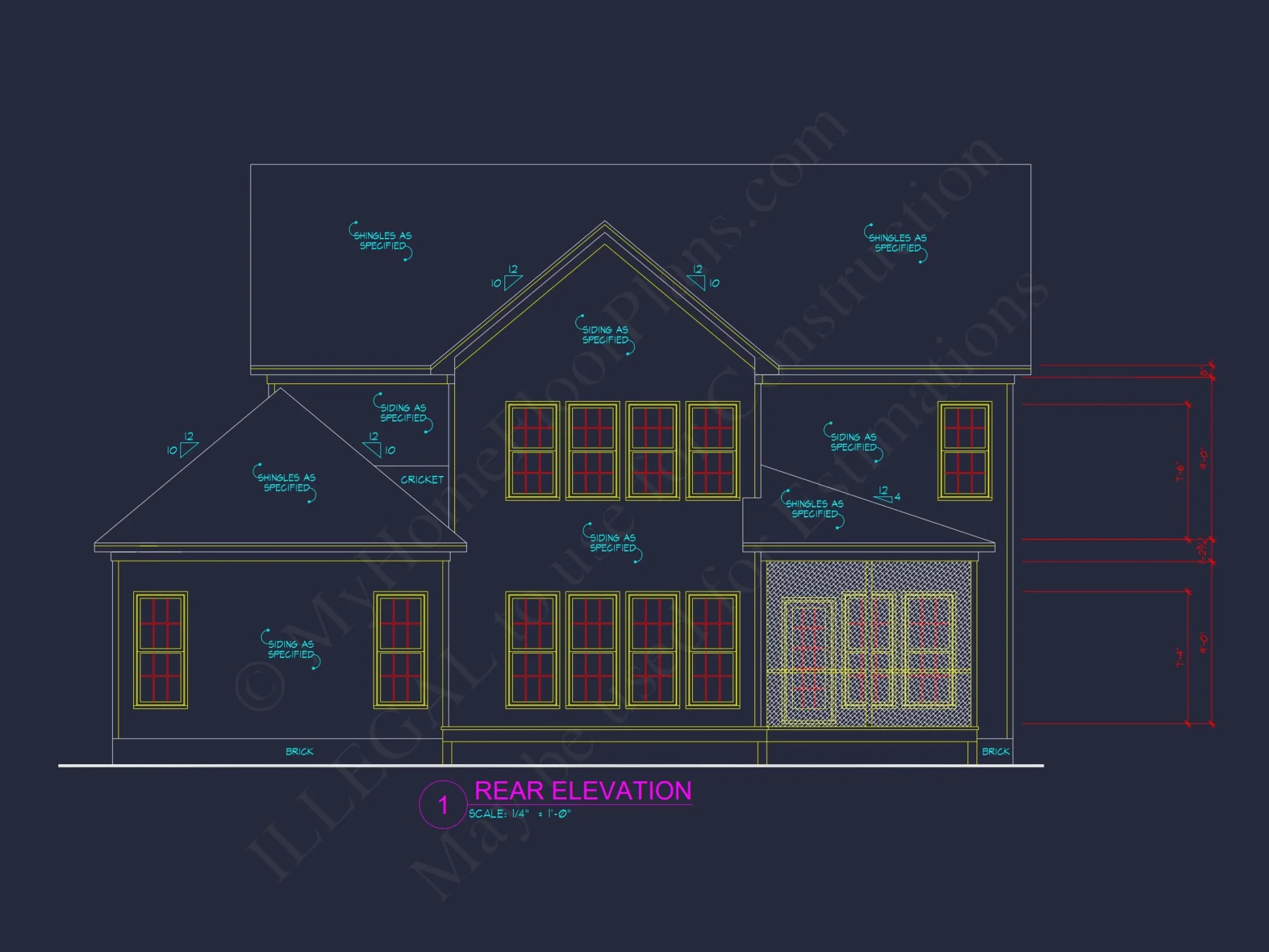 Two-Story 4 Bedroom house Plan with Open Floor Designs