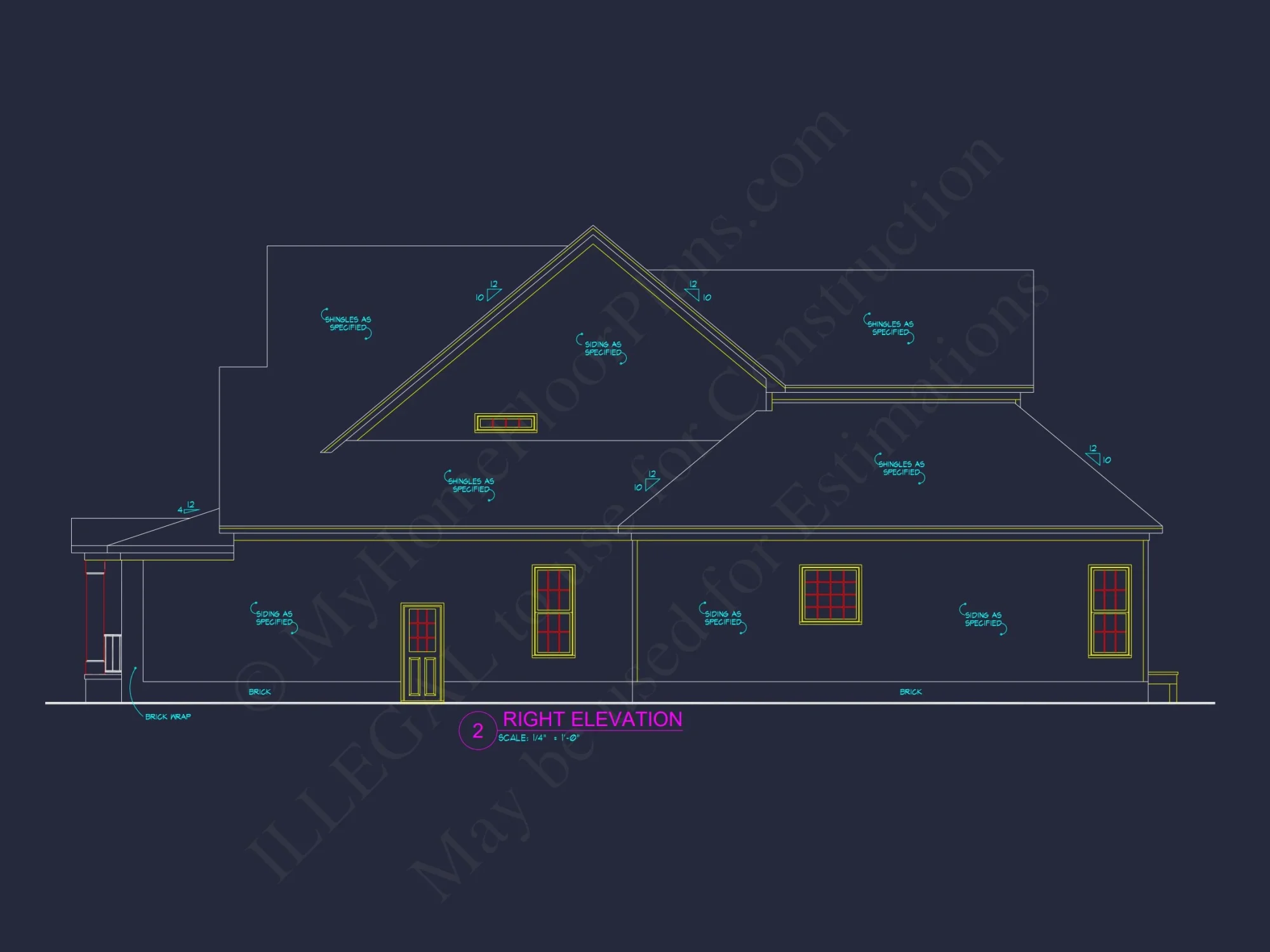 Two-Story 4 Bedroom house Plan with Open Floor Designs