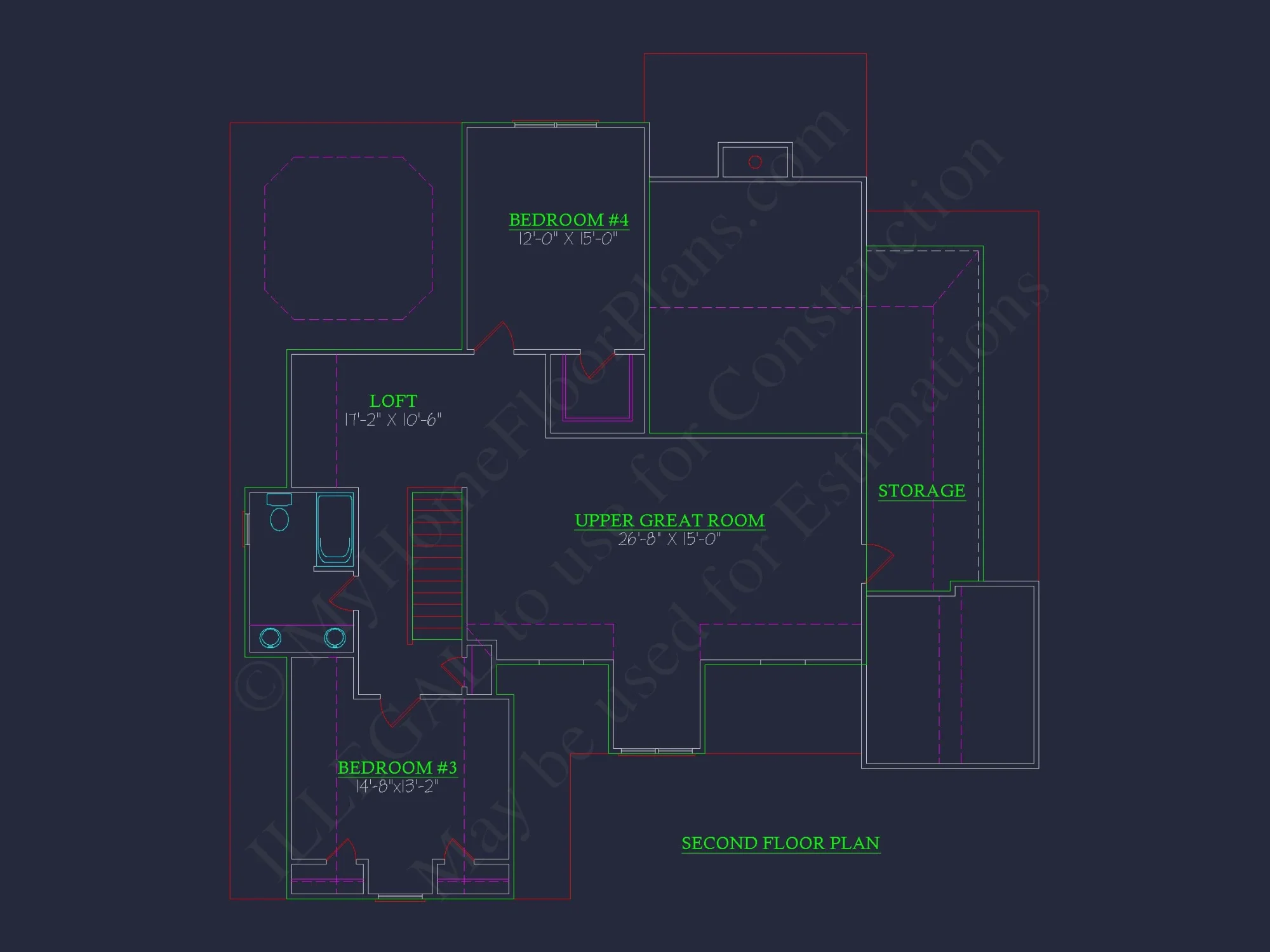 Elegant house Floor Plan: 2-Story Traditional Design with 4 Bedrooms