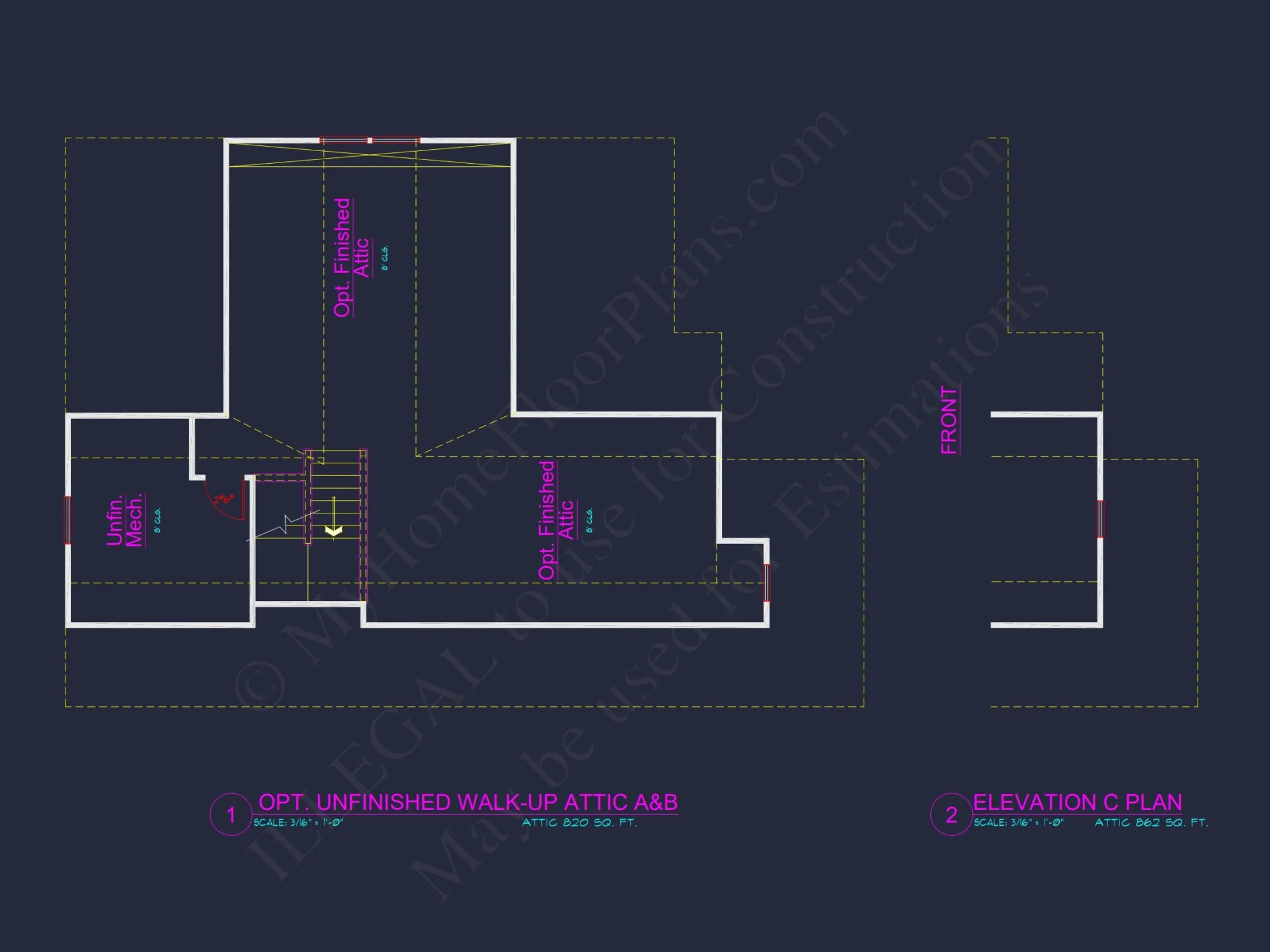 Craftsman house Plan with 4 Bedrooms, 3 Baths, and CAD Designs