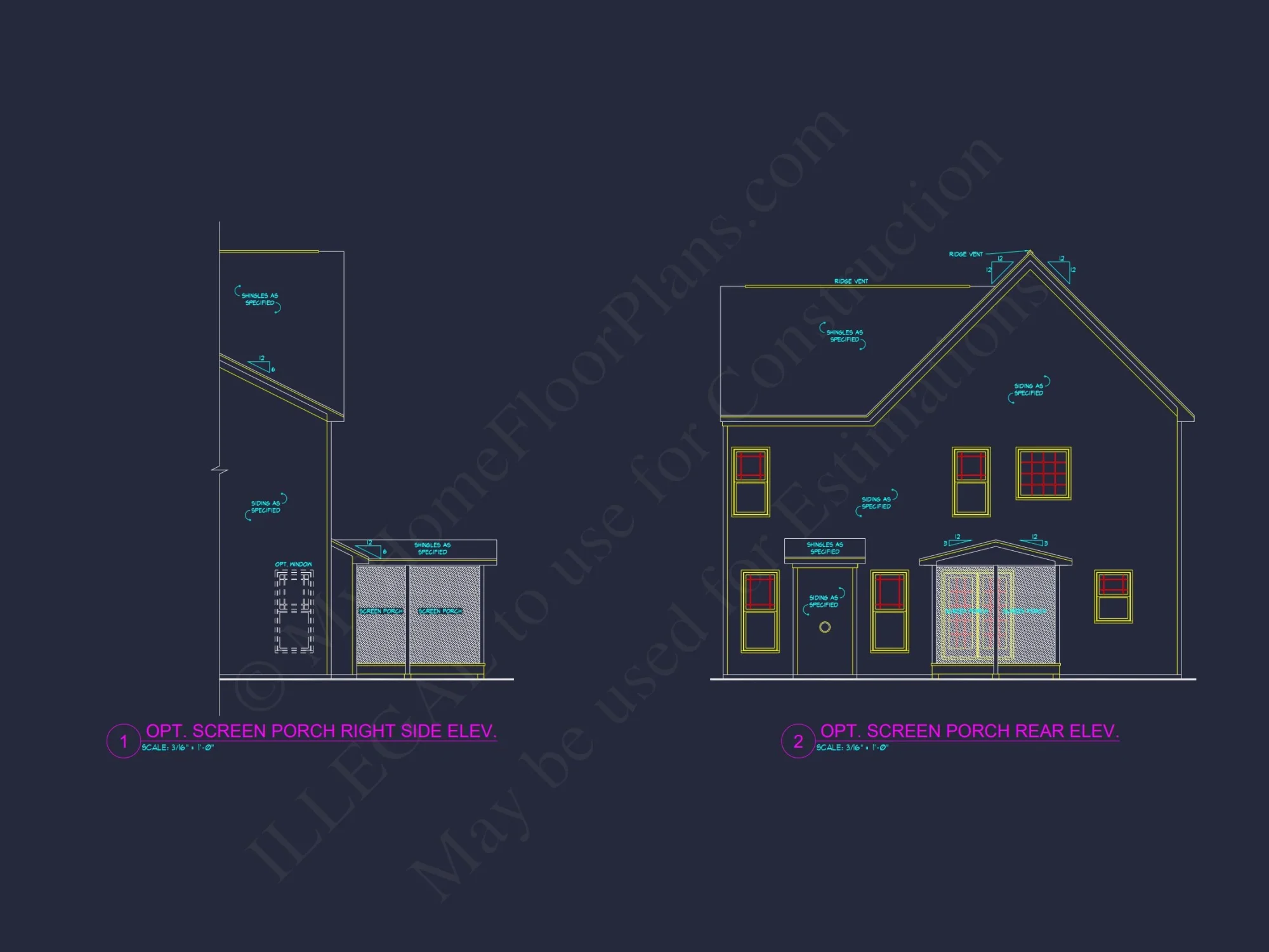 Craftsman house Plan with 4 Bedrooms, 3 Baths, and CAD Designs