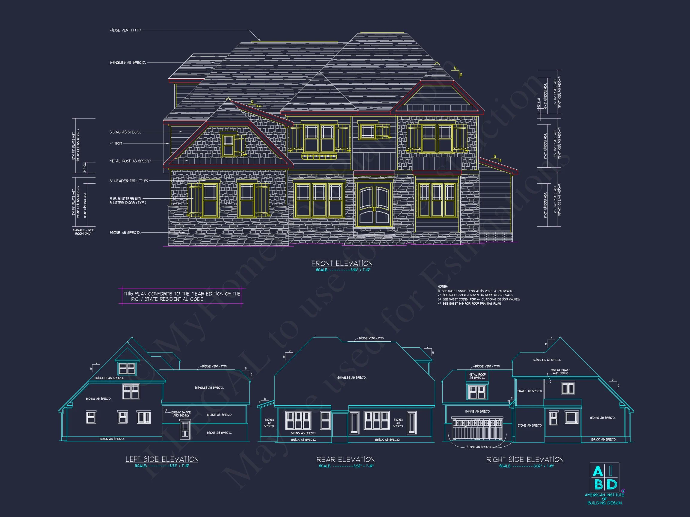 8-1019 HOUSE PLAN - Craftsman House Plan with Open Floor Plan and 4 Bedrooms 2 Craftsman house Plan with Open Floor Plan and 4 Bedrooms