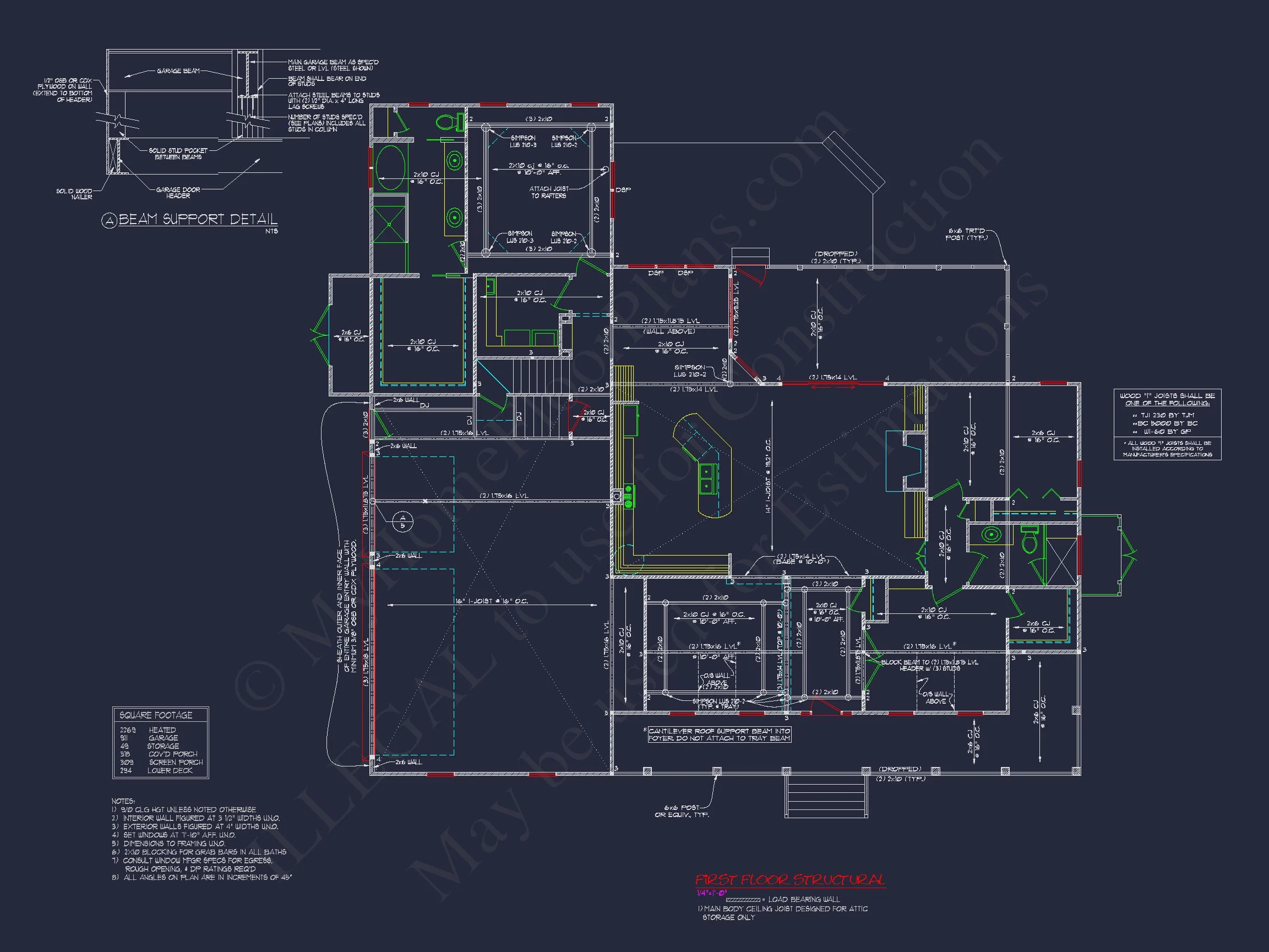 8-1003 HOUSE PLAN - Traditional Craftsman House Plan with Blueprint & CAD Designs 15 Traditional Craftsman house Plan with Blueprint & CAD Designs