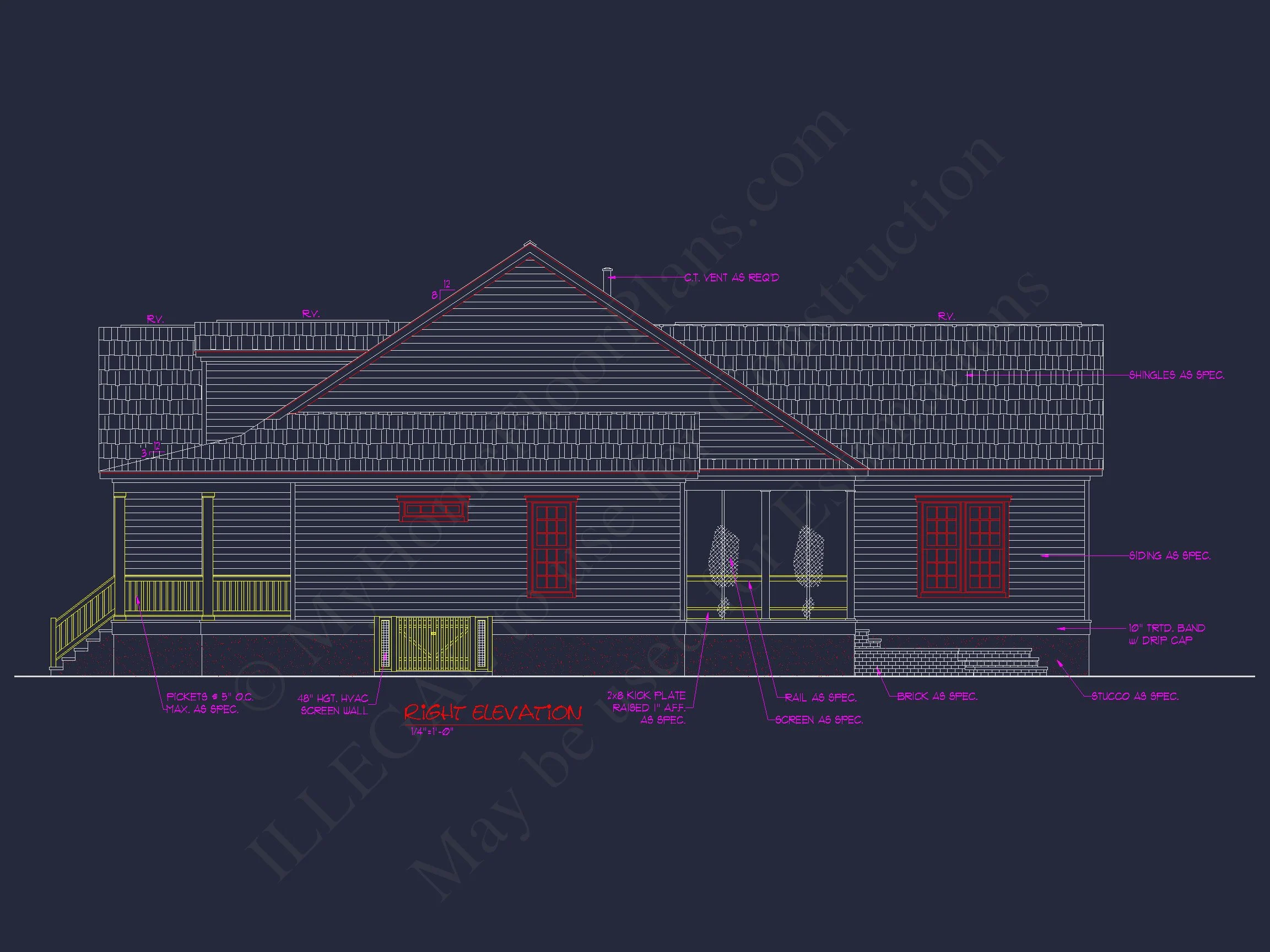 8-1003 HOUSE PLAN - Traditional Craftsman House Plan with Blueprint & CAD Designs 11 Traditional Craftsman house Plan with Blueprint & CAD Designs