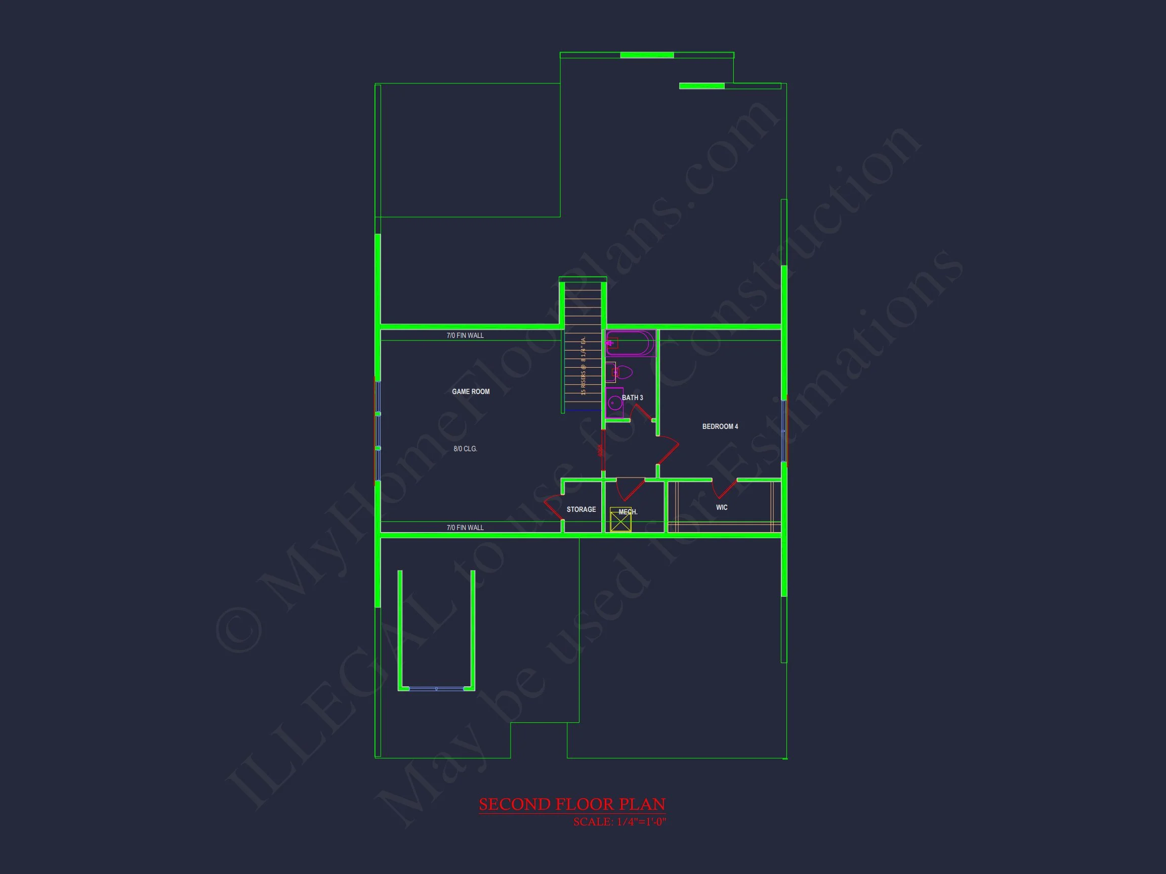 20-2197 HOUSE PLAN - Spacious House Plan with Modern Designs and CAD Floor Blueprint 8 Spacious house Plan with Modern Designs and CAD Floor Blueprint