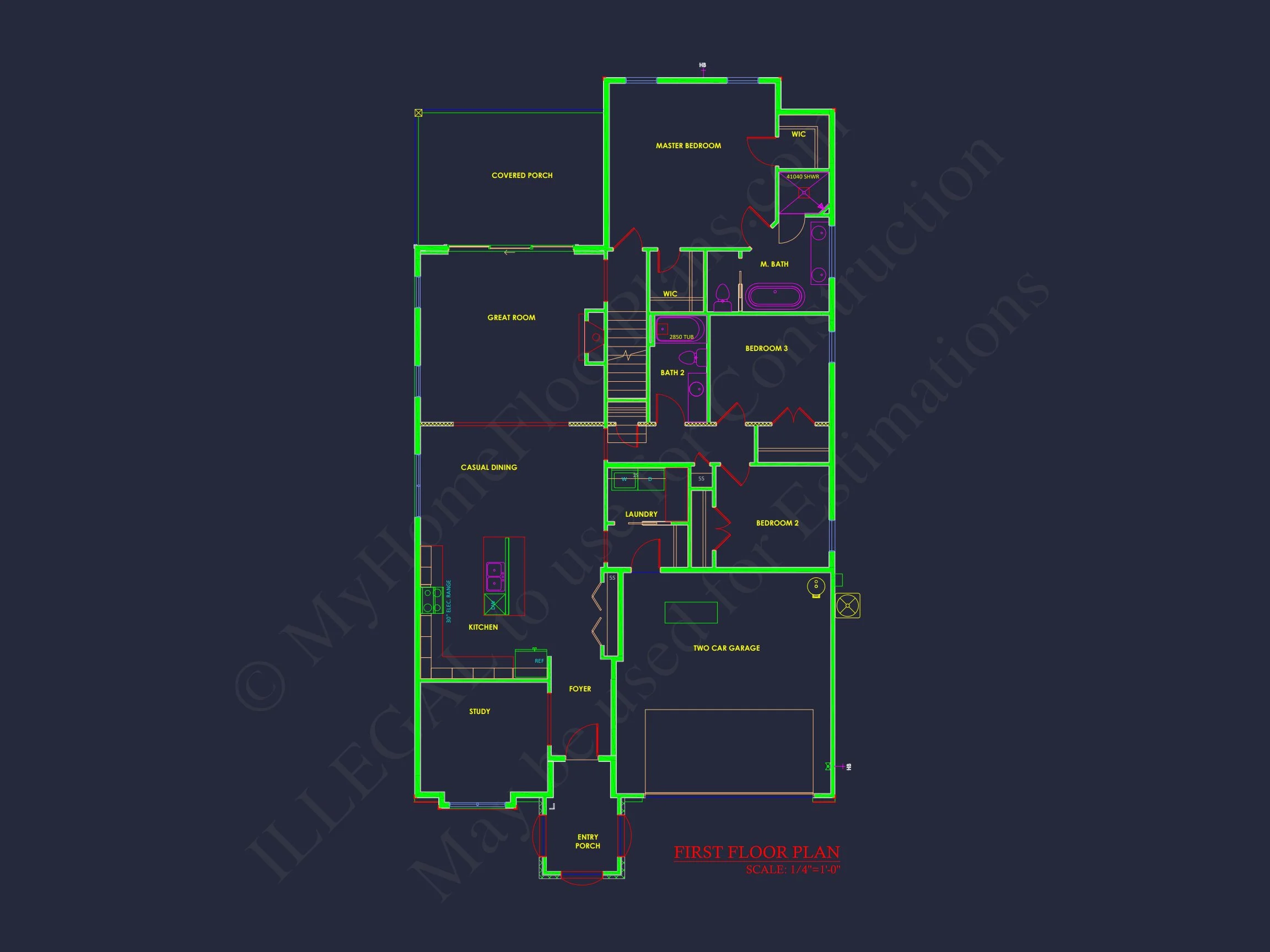 20-2197 HOUSE PLAN - Spacious House Plan with Modern Designs and CAD Floor Blueprint 7 Spacious house Plan with Modern Designs and CAD Floor Blueprint