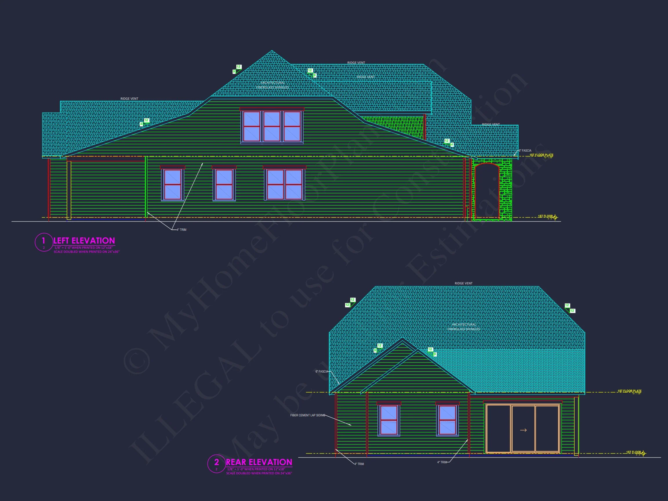 20-2197 HOUSE PLAN - Spacious House Plan with Modern Designs and CAD Floor Blueprint 6 Spacious house Plan with Modern Designs and CAD Floor Blueprint