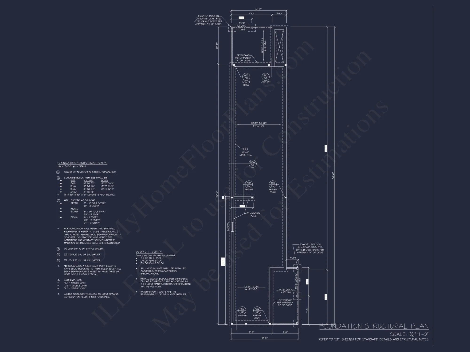 Modern 2-Story house Plan with Open Floor Design and CAD Blueprint