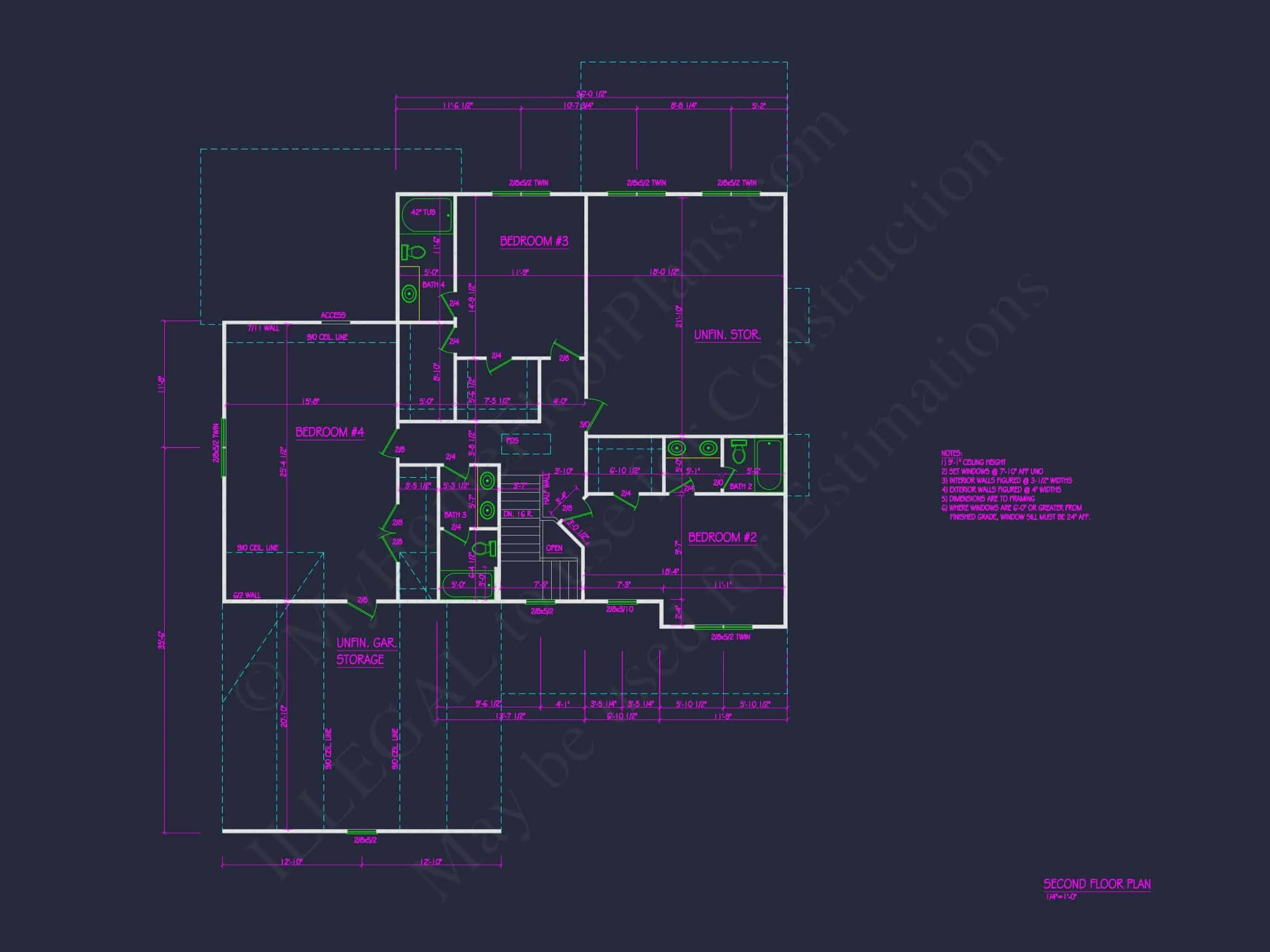 20-1572 HOUSE PLAN - Modern Southern House Plan with Spacious Blueprint Designs 5 Modern Southern house Plan with Spacious Blueprint Designs