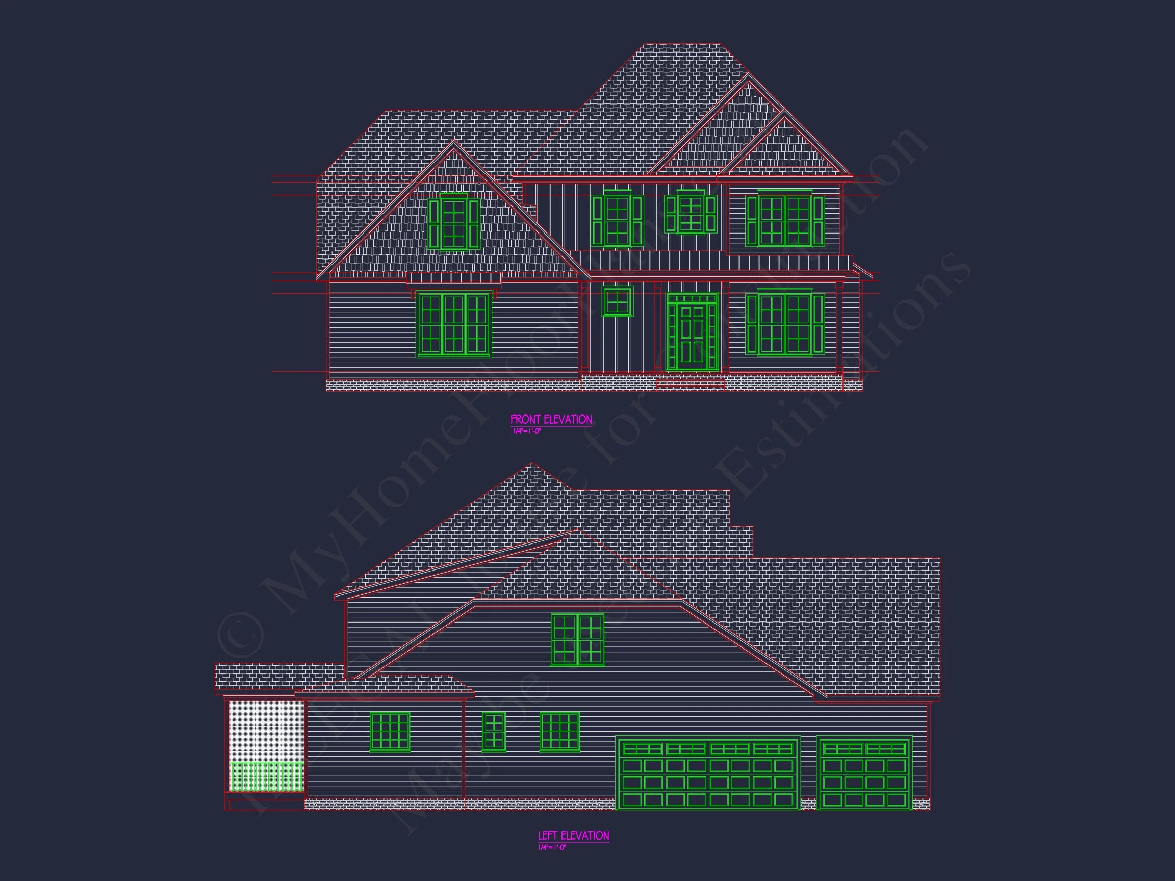 20-1572 HOUSE PLAN - Modern Southern House Plan with Spacious Blueprint Designs 2 Modern Southern house Plan with Spacious Blueprint Designs