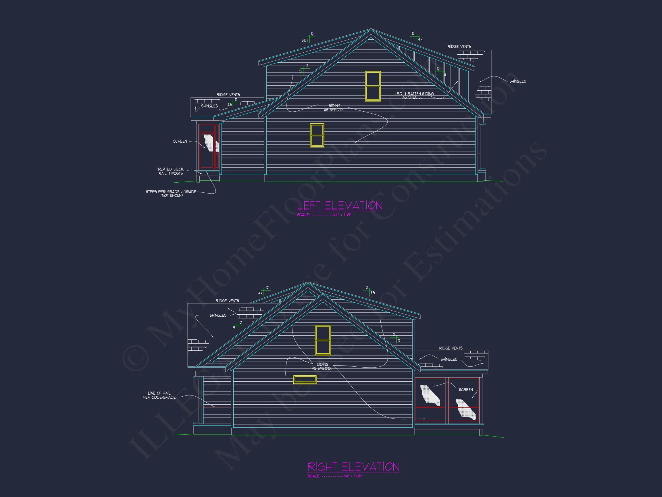 19-1553 HOUSE PLAN - Beautiful House Plan with 2 Floors, Craftsman Designs & CAD 3 Beautiful house Plan with 2 Floors, Craftsman Designs & CAD