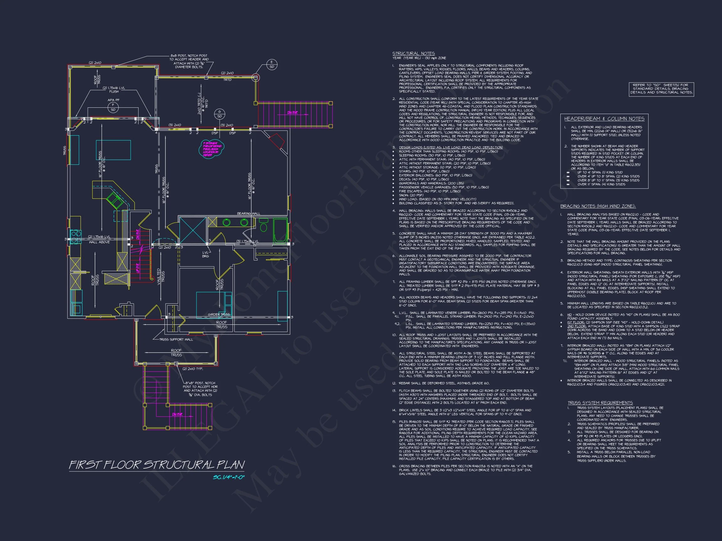 18-1412 HOUSE PLAN - Elegant Coastal House Floor Plan with Detailed CAD Designs 11 Elegant Coastal house Floor Plan with Detailed CAD Designs