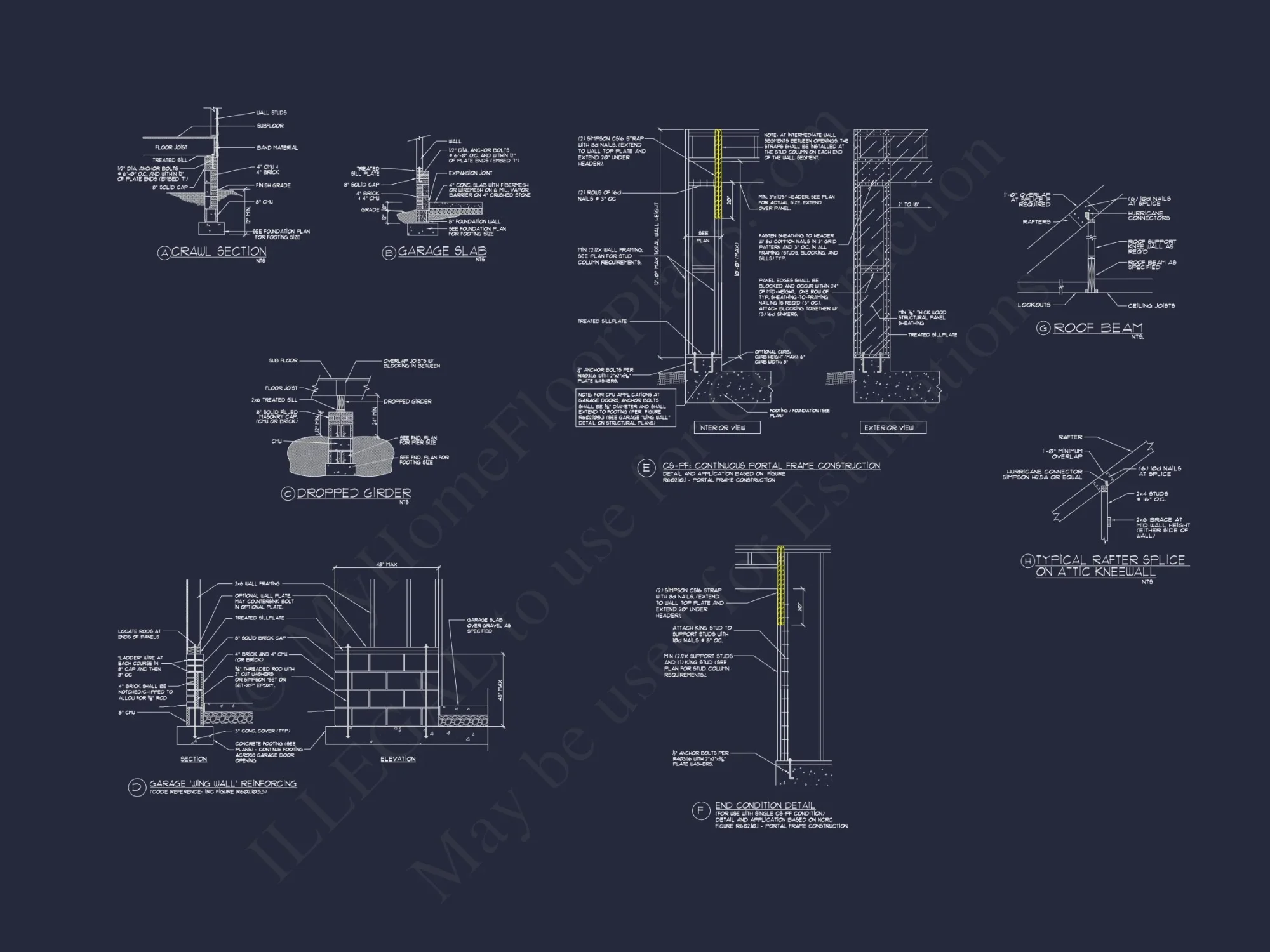 Modern house Plan with 4 Bedrooms, CAD Blueprints, and Designs