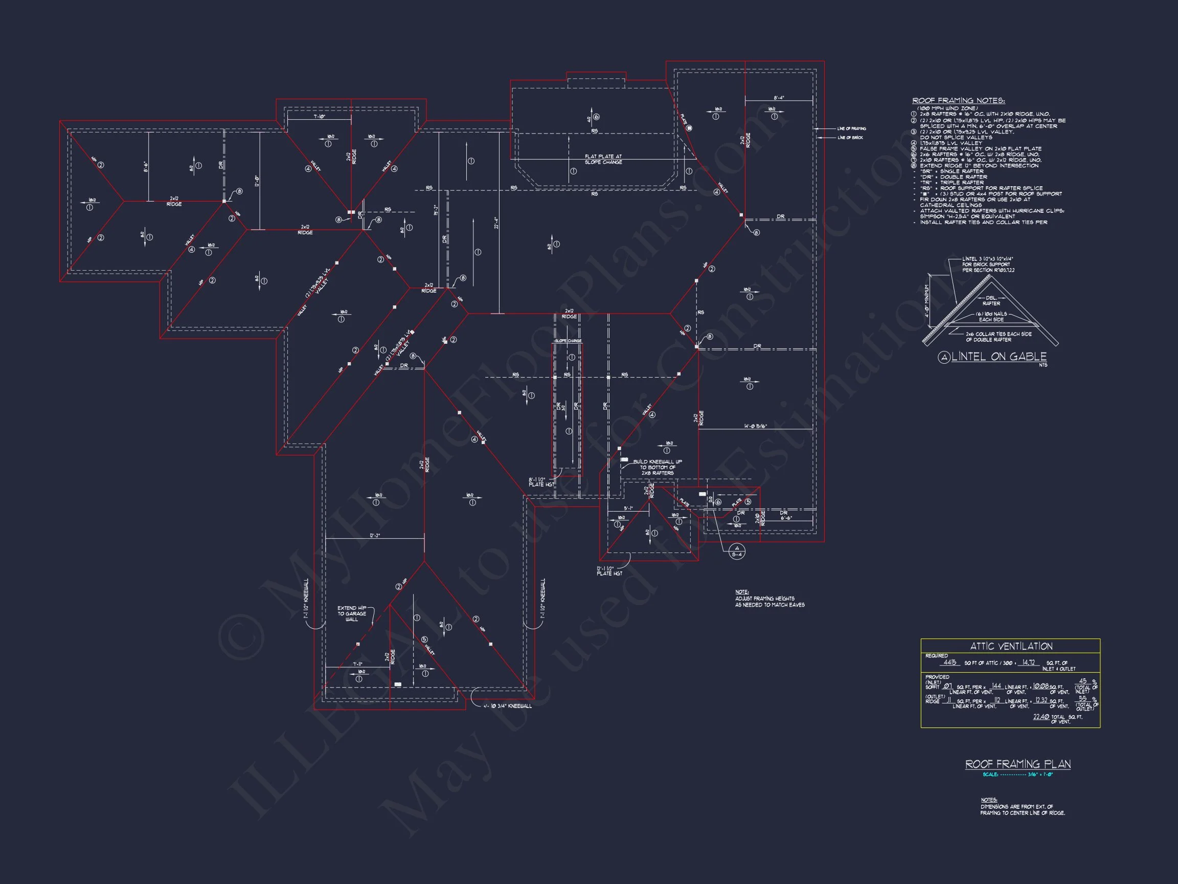 16-1183 HOUSE PLAN - Spacious House Plan with Traditional Ranch Design and CAD Blueprint 10 Spacious house Plan with Traditional Ranch Design and CAD Blueprint