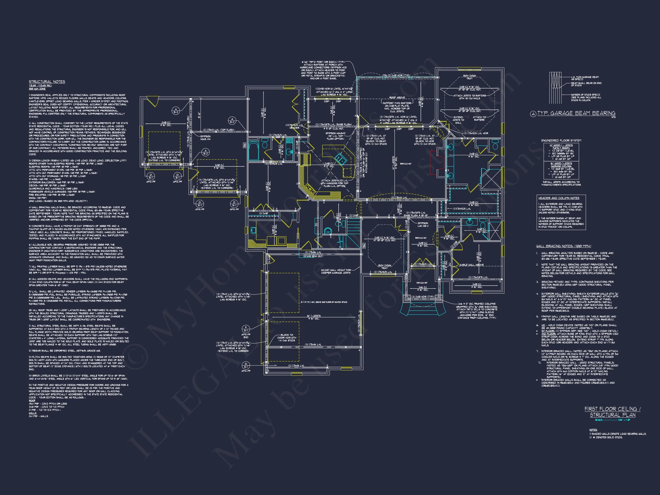 16-1183 HOUSE PLAN - Spacious House Plan with Traditional Ranch Design and CAD Blueprint 8 Spacious house Plan with Traditional Ranch Design and CAD Blueprint