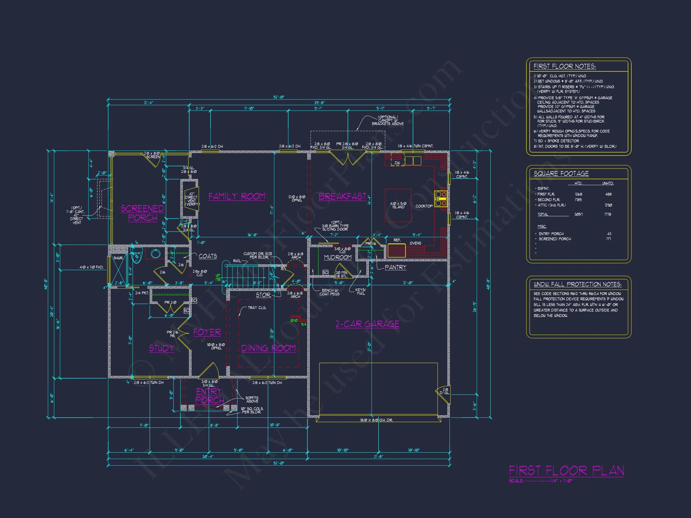 16-1175A HOUSE PLAN - Traditional House Plan with CAD Designs and Spacious Layout 7 Traditional house Plan with CAD Designs and Spacious Layout