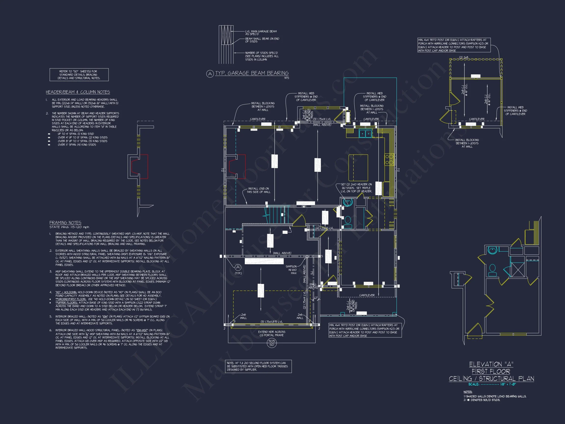 15-1709 HOUSE PLAN - Spacious 2-Story House Floor Plan with CAD Designs 15 Spacious 2-Story house Floor Plan with CAD Designs