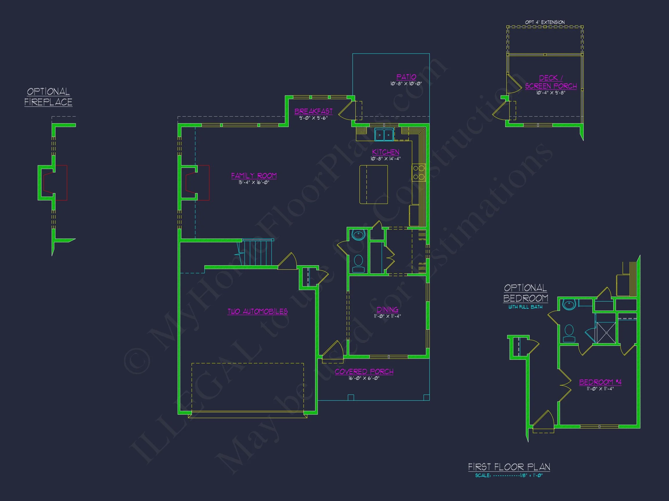 15-1709 HOUSE PLAN - Spacious 2-Story House Floor Plan with CAD Designs 7 Spacious 2-Story house Floor Plan with CAD Designs