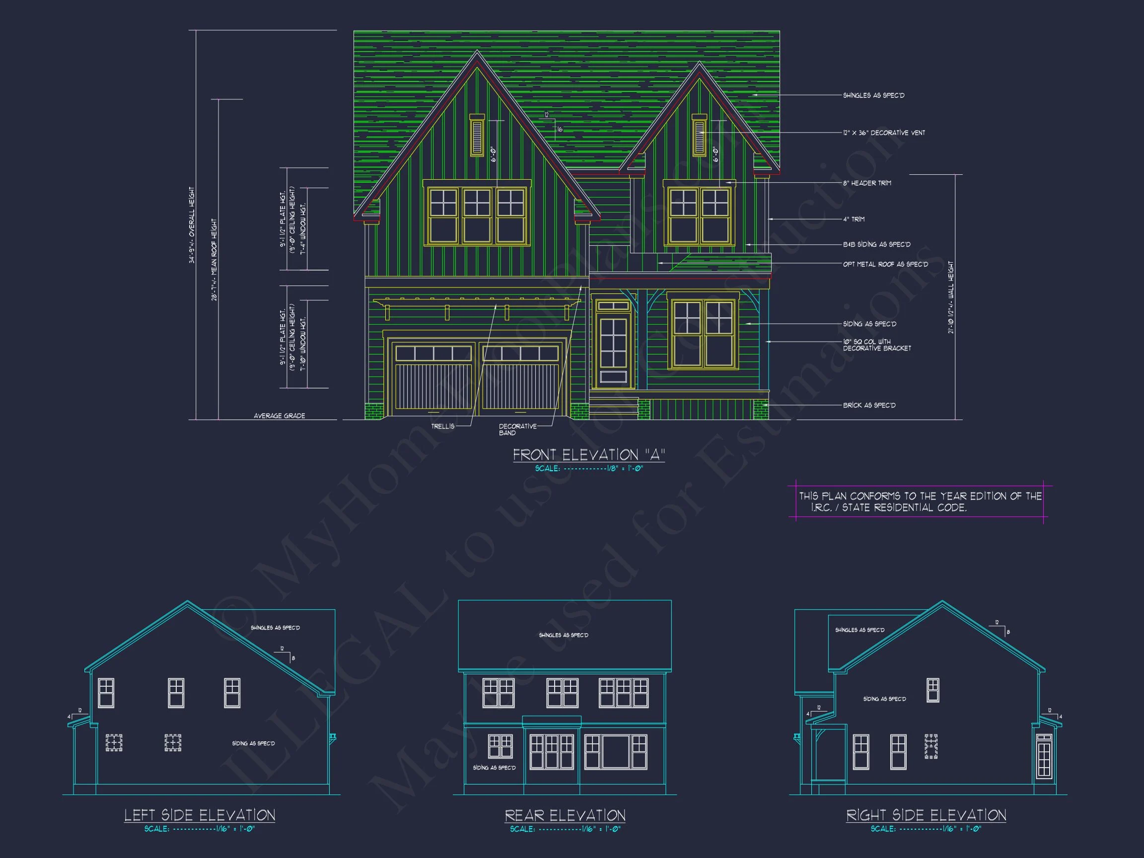 15-1709 HOUSE PLAN - Spacious 2-Story House Floor Plan with CAD Designs 5 Spacious 2-Story house Floor Plan with CAD Designs
