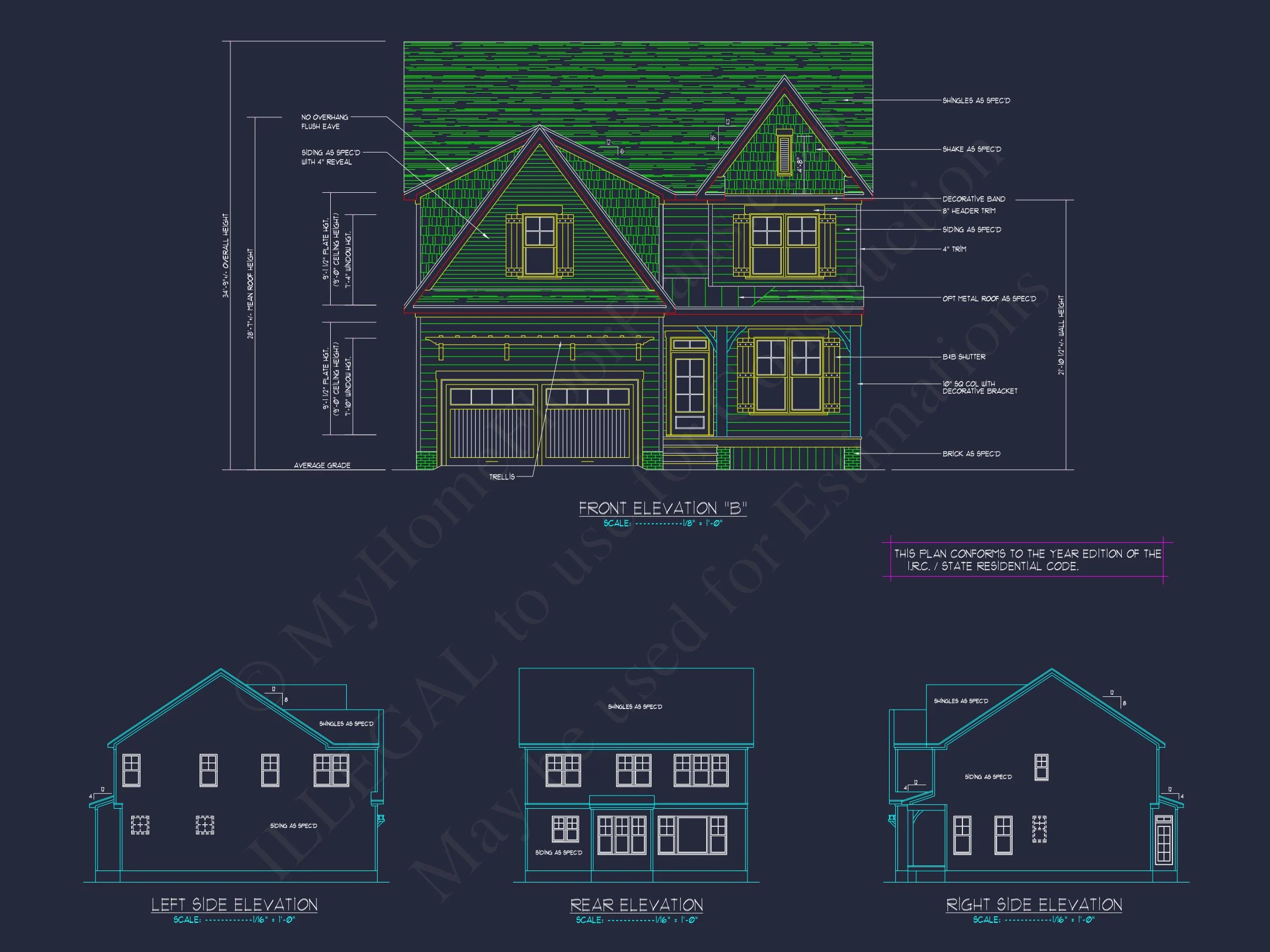 15-1709 HOUSE PLAN - Spacious 2-Story House Floor Plan with CAD Designs 4 Spacious 2-Story house Floor Plan with CAD Designs