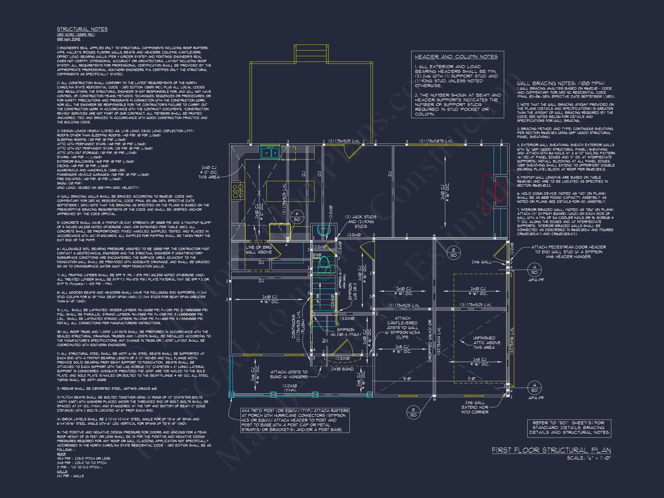 15-1043 HOUSE PLAN - Modern Craftsman House Plan with Detailed Blueprint 10 "Modern Craftsman house Plan with Detailed Blueprint Design Number 73"