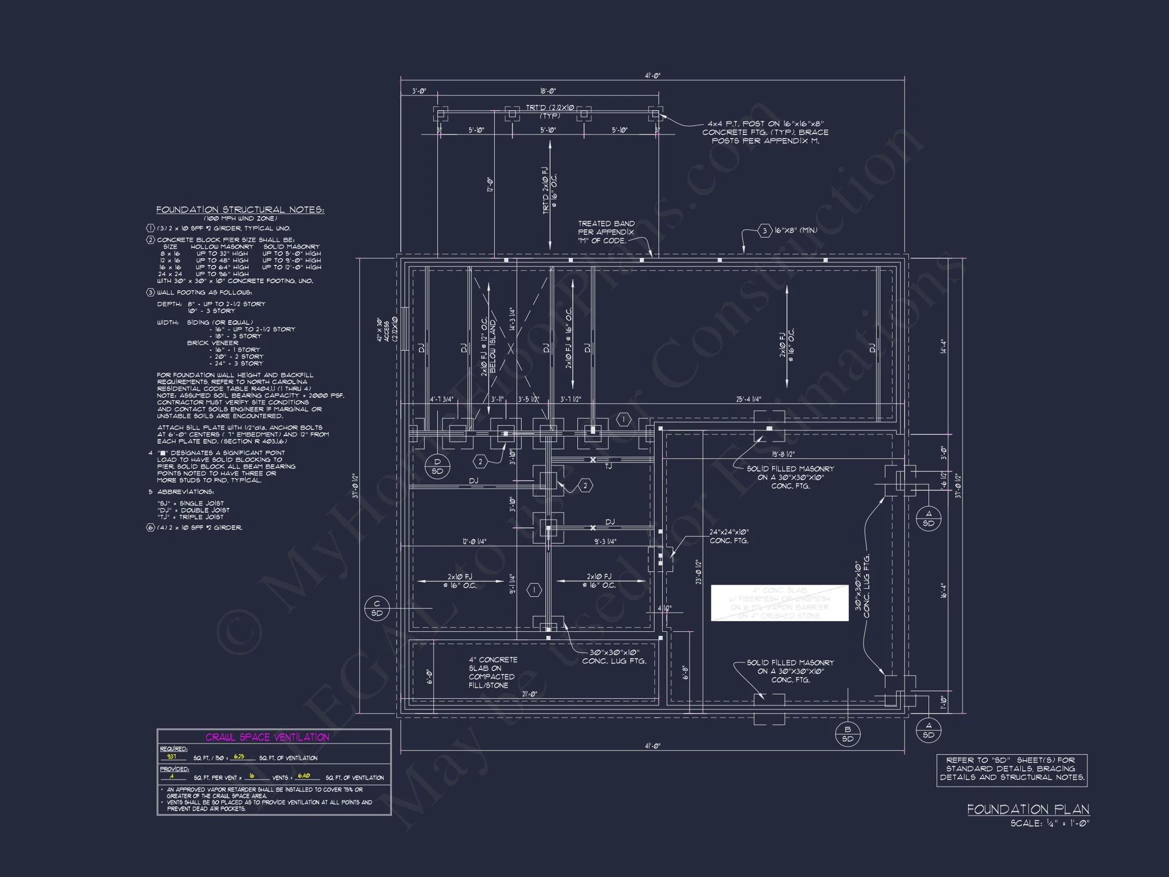 15-1043 HOUSE PLAN - Modern Craftsman House Plan with Detailed Blueprint 9 "Modern craftsman house plan featuring detailed architectural blueprint number 72"