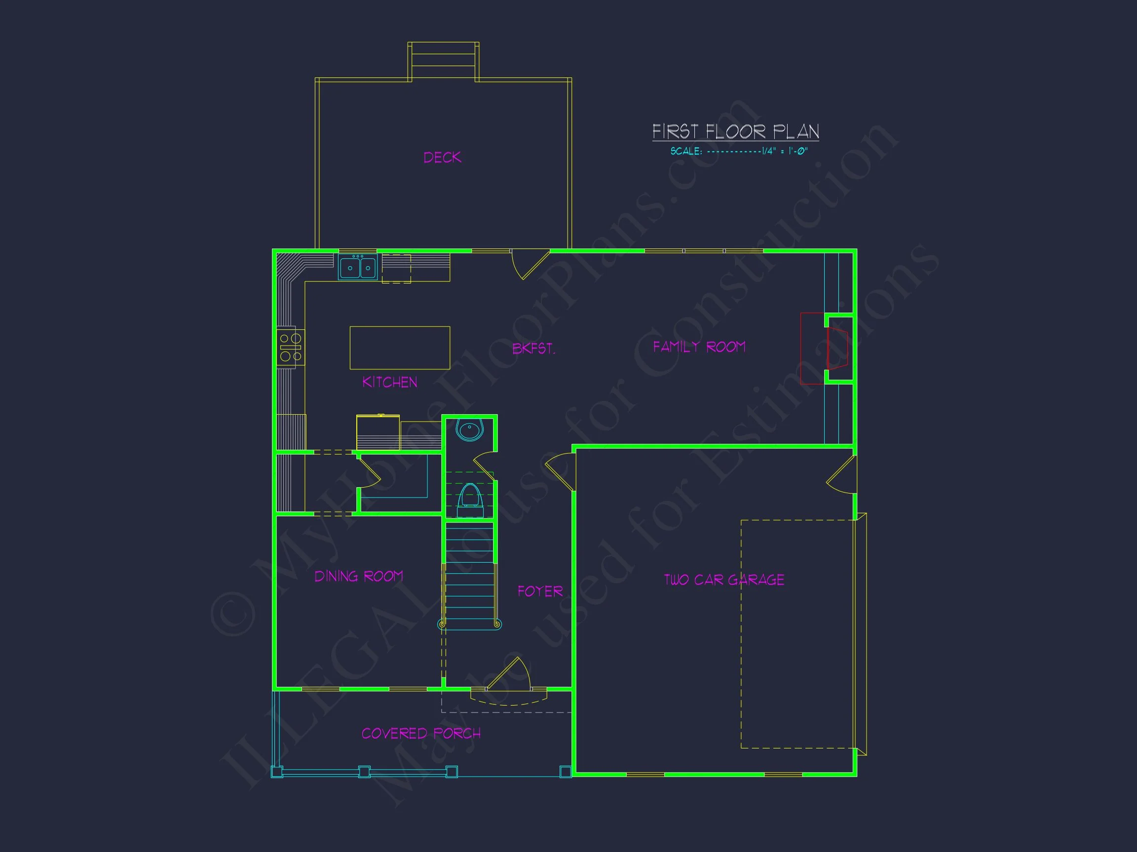 15-1043 HOUSE PLAN - Modern Craftsman House Plan with Detailed Blueprint 5 "Modern Craftsman house Plan featuring detailed blueprint design number 68"