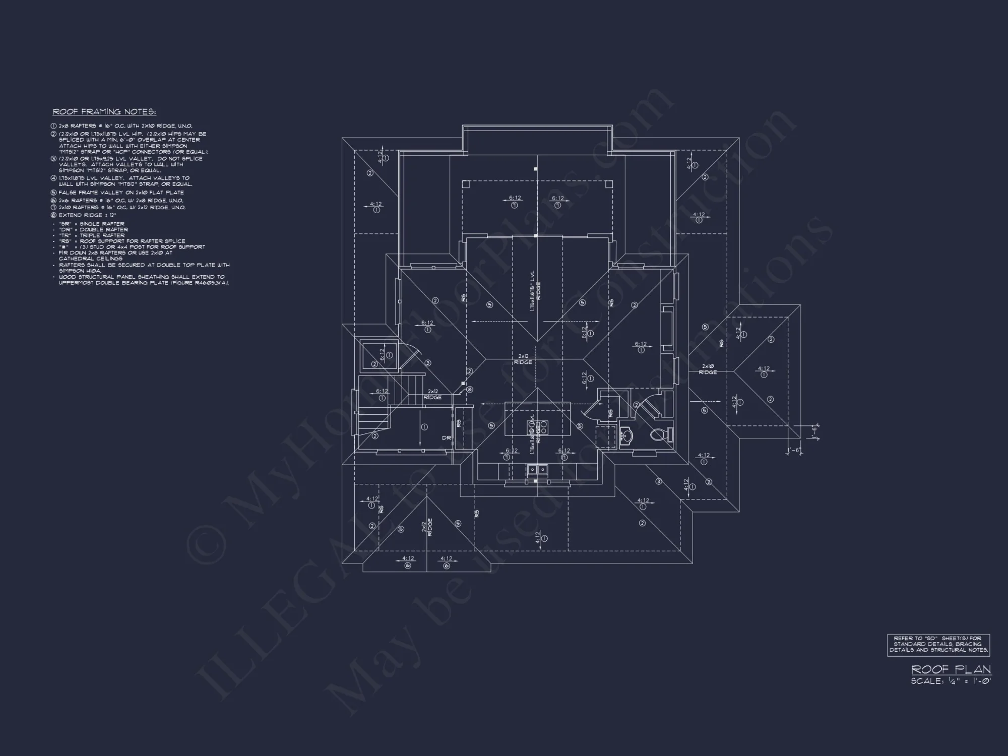 Coastal house Floor Plan: 3-Bed, 2374 Sq Ft, CAD Blueprint