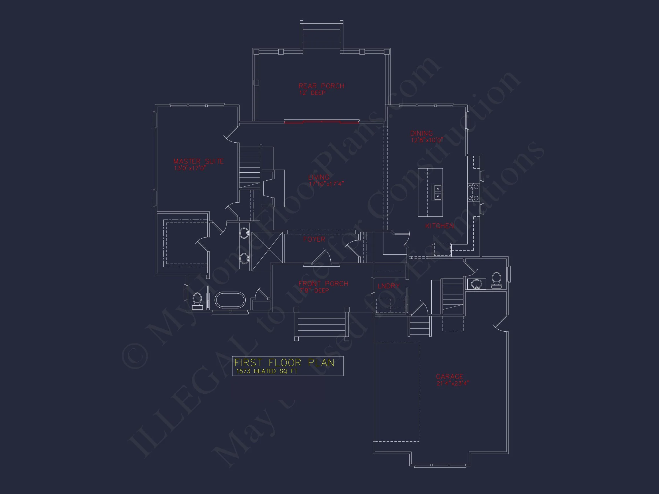 14-1771 HOUSE PLAN - Cape Cod House Plan - 3-Bed, 2-Bath, 1,850 SF 4 Craftsman house Floor Plan: 4 Bed, 3 Bath, 2, 796 Sq Ft