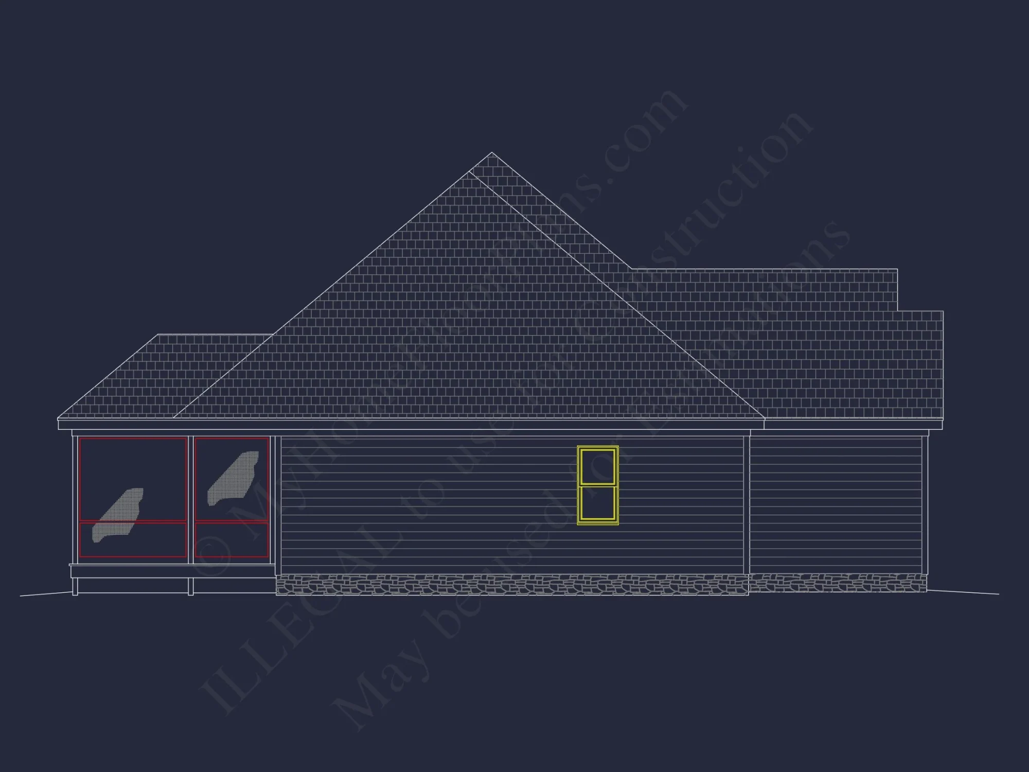 Classic Suburban house Floor Plan – CAD Architecture Designs