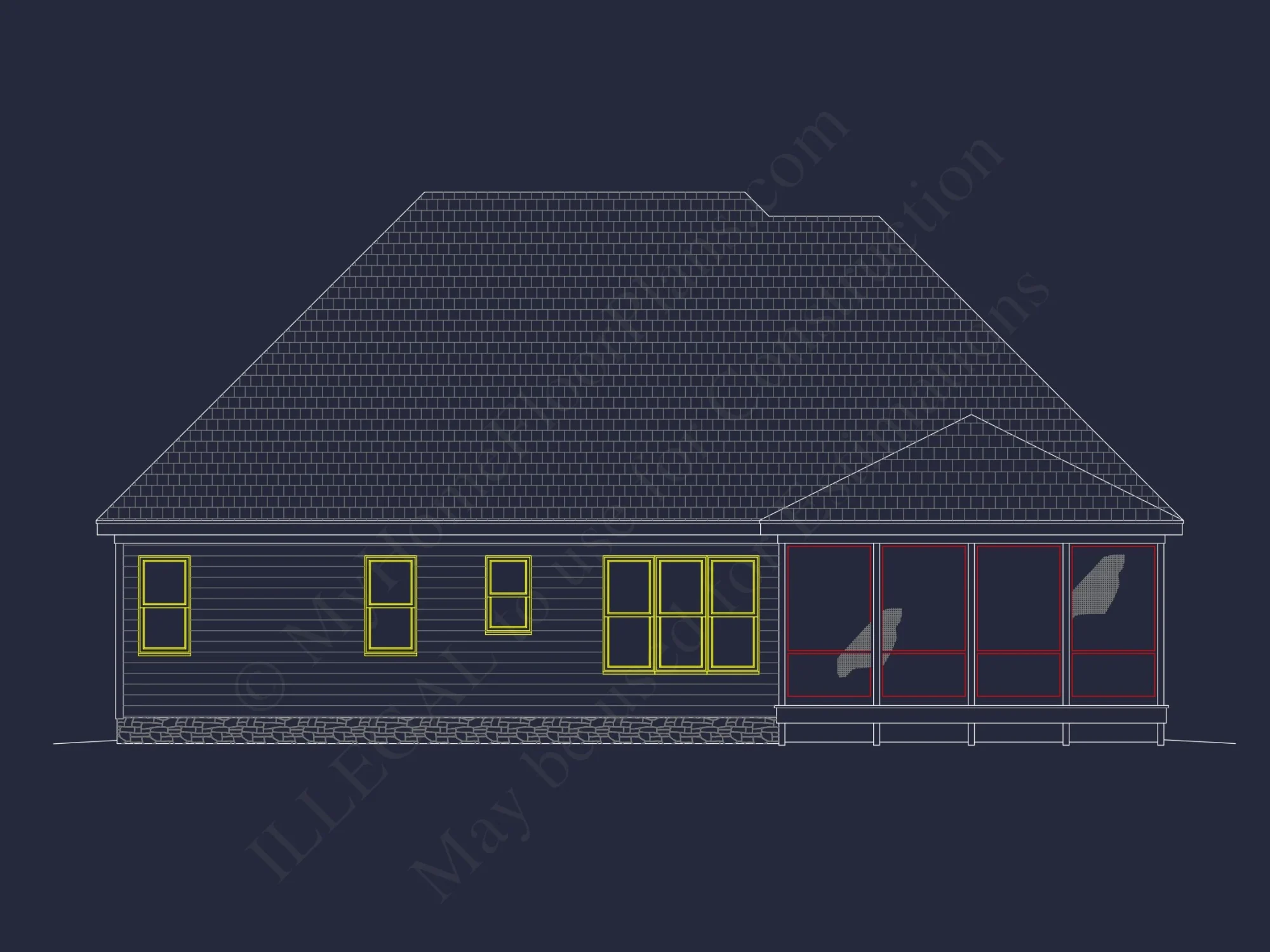 Classic Suburban house Floor Plan – CAD Architecture Designs