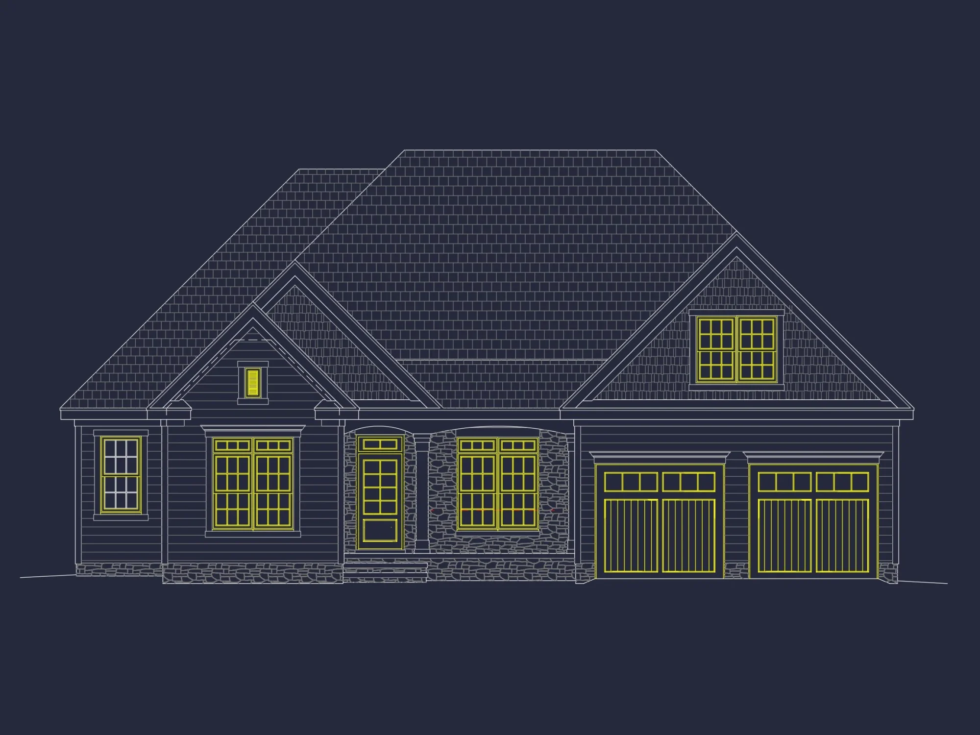 Classic Suburban house Floor Plan – CAD Architecture Designs